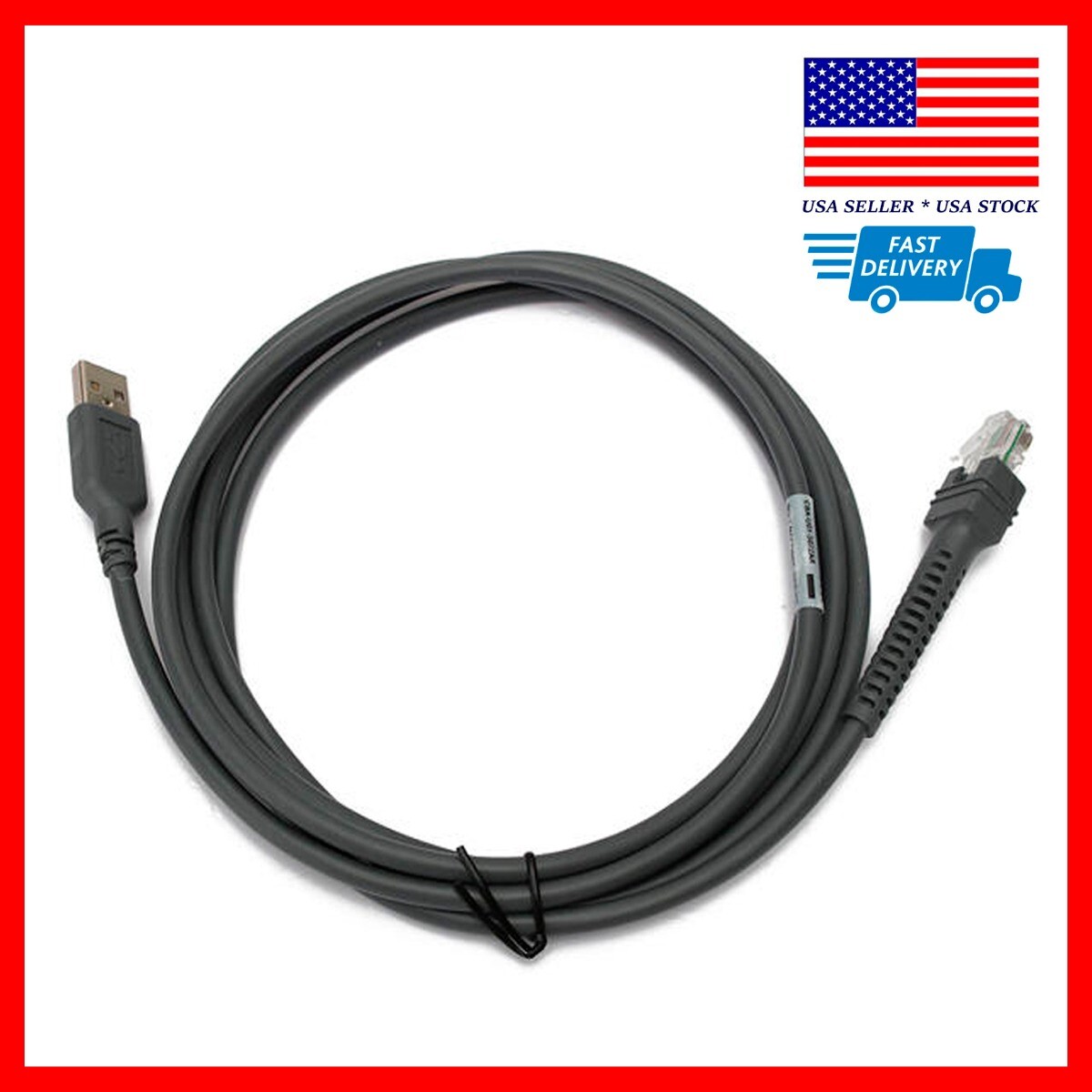10 Pack ✅ USB cable for Symbol Motorola Barcode Scanner 7FT 2M ✅ Fast Shipping