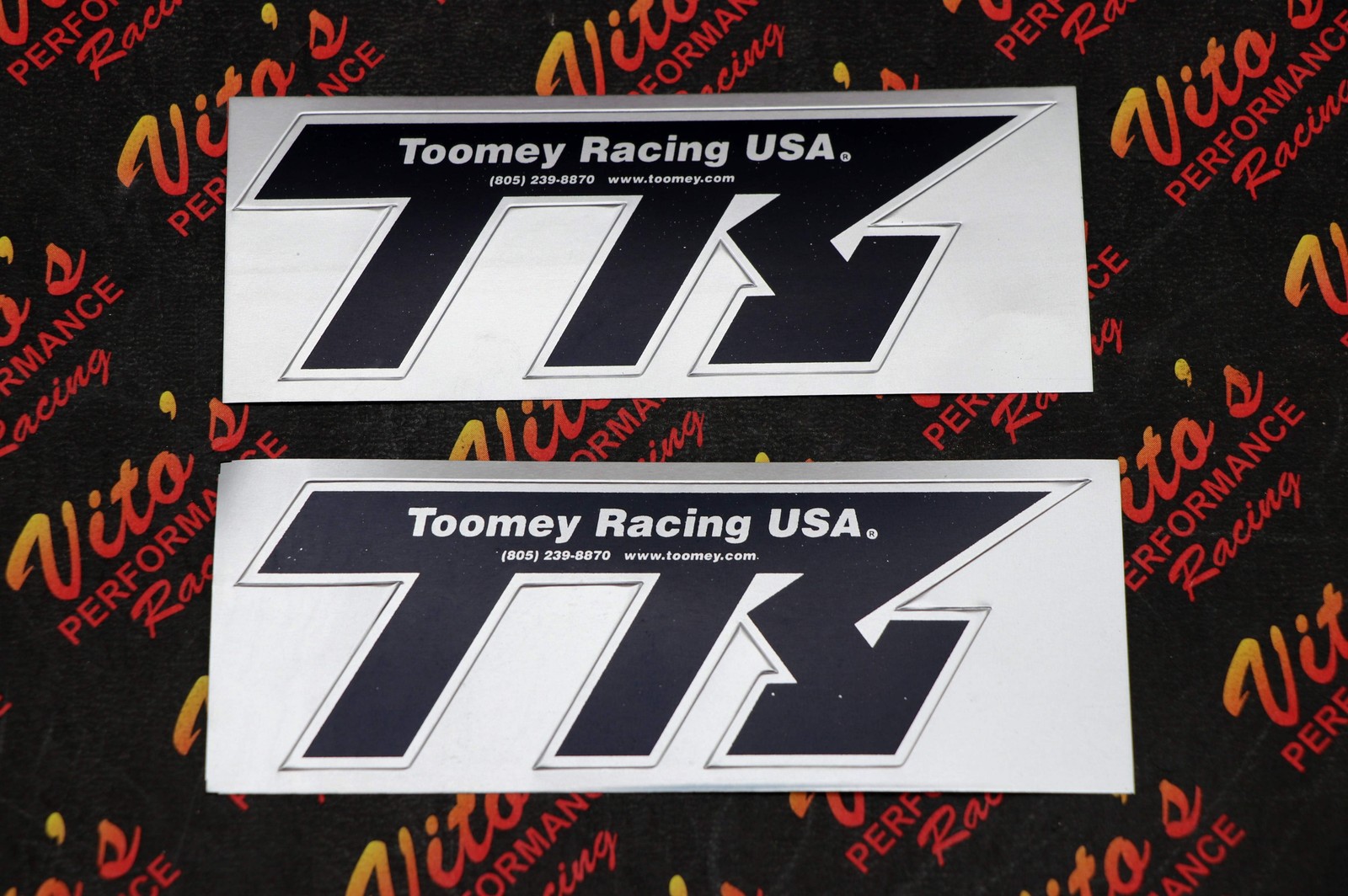 2 x TOOMEY RACING sticker label emblem decal silencer ALUMINUM HIGH HEAT B1 T5