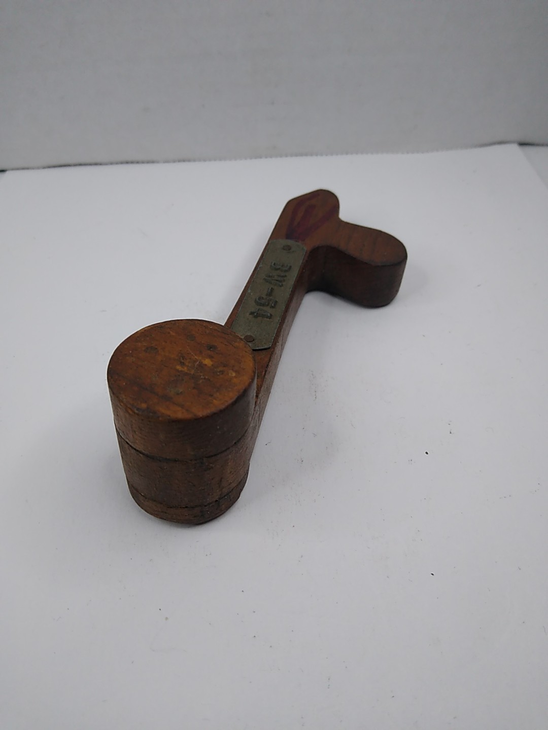 Vintage Wooden Wood Foundry Industrial Mold R.J. Reynolds Steampunk Art