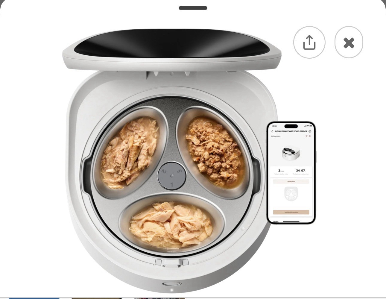 PETLIBRO WiFi Pet Polar Refrigerated Smart Wet Food Feeder Black PLAF109 New