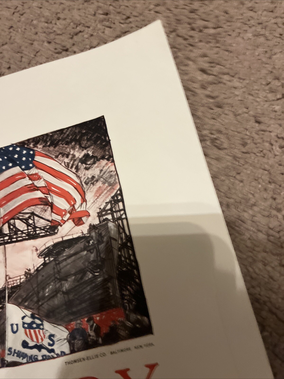 WWI Poster Our Country Needs Ships Original