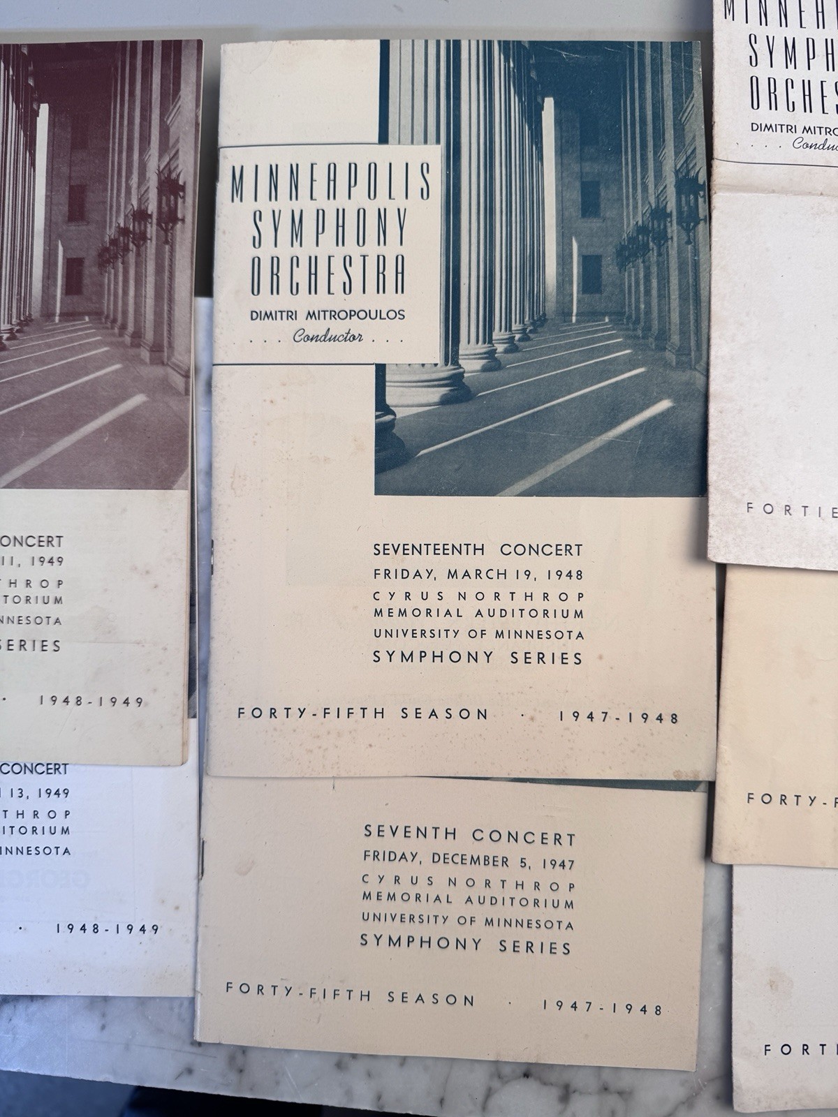 10 Minneapolis Symphony Orchestra 1944- 1945 Programs Minnesota 1947, 48-49