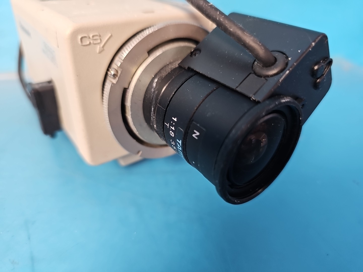 Panasonic Color CCTV Camera Model WVCP-234 Digital Tamron Lens 24v Used Works