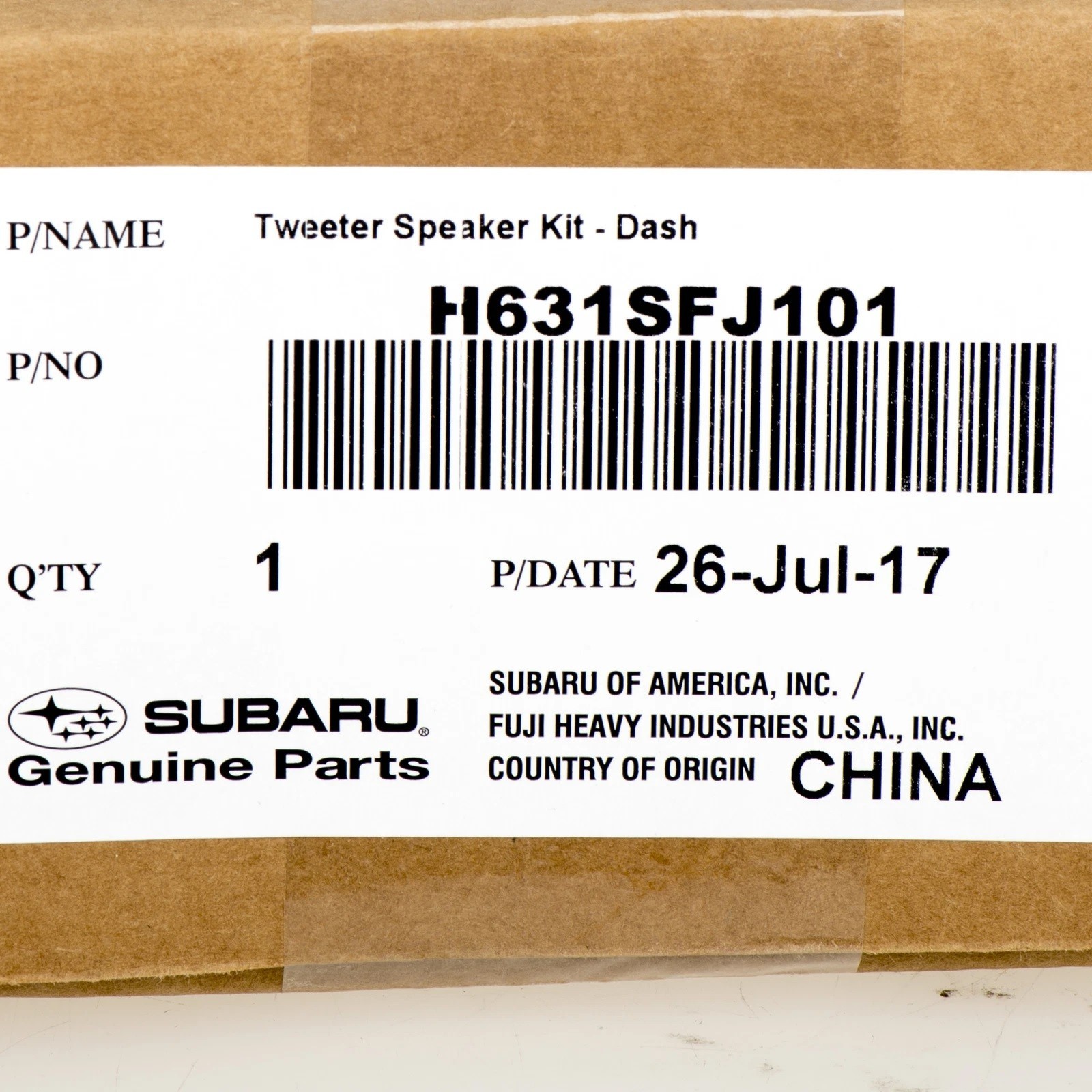 13-21 Subaru Kicker Tweeter Speakers Impreza WRX STI Forester OEM NEW H631SFJ101