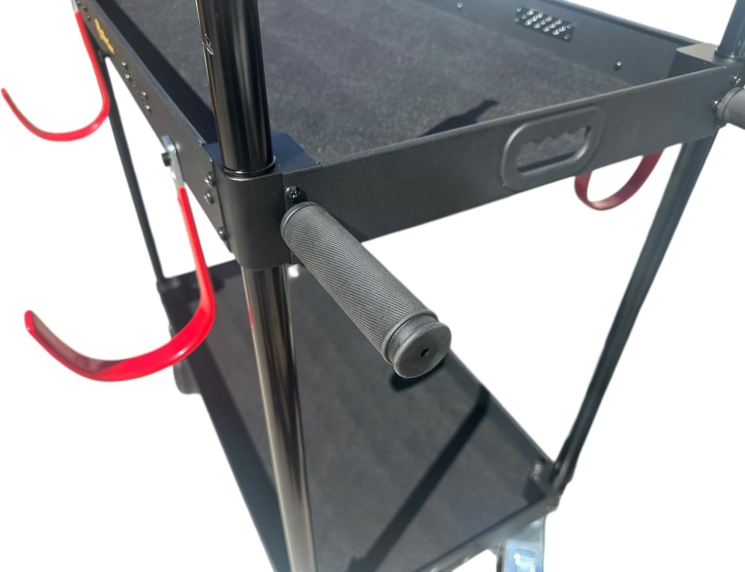 Studio Wheel Video Production Travel Cart Casters, Dual Handles Collapsible