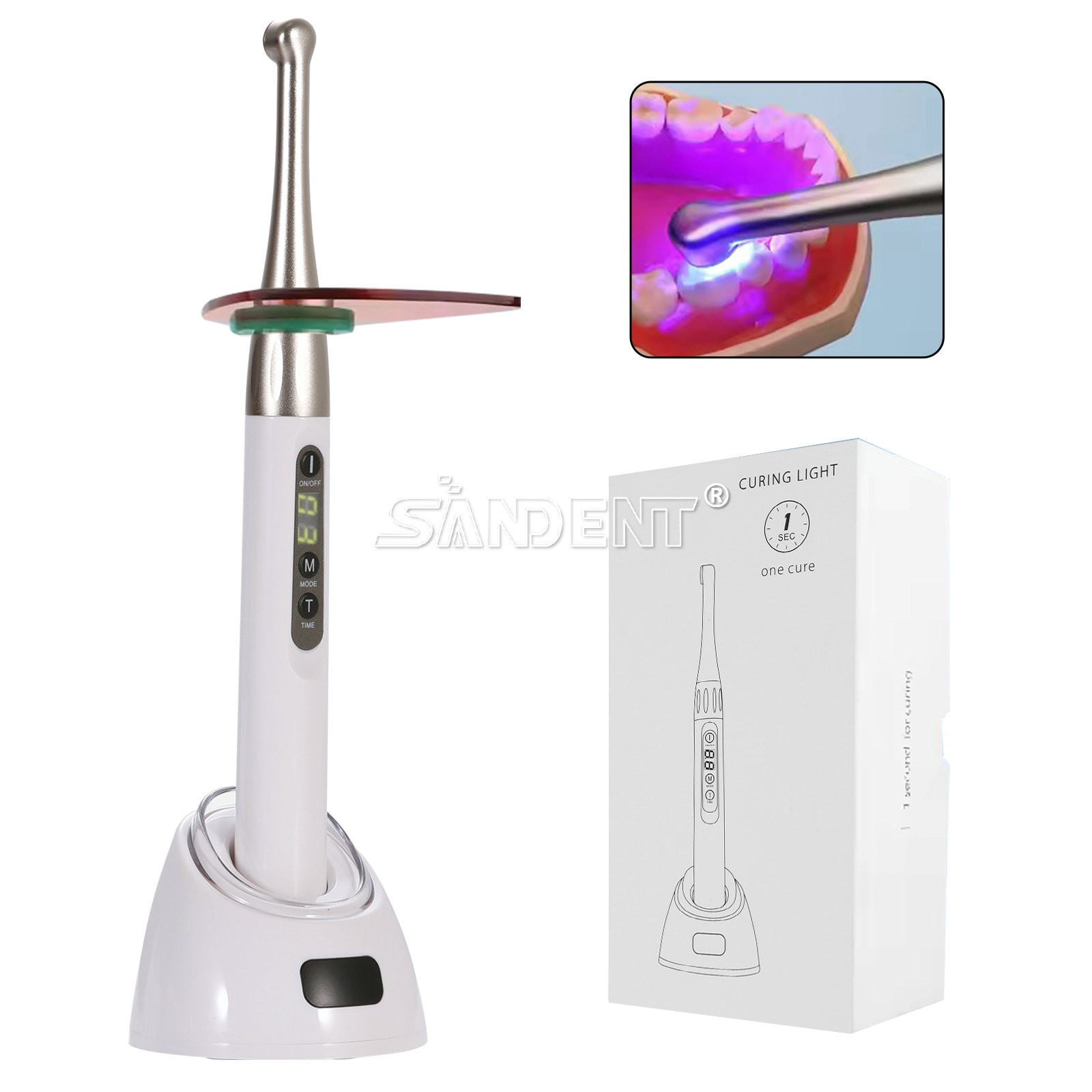 Woodpecker Style Dental iLed Max 1 Second Curing Light LED Curing Lamp 2600mw/cm