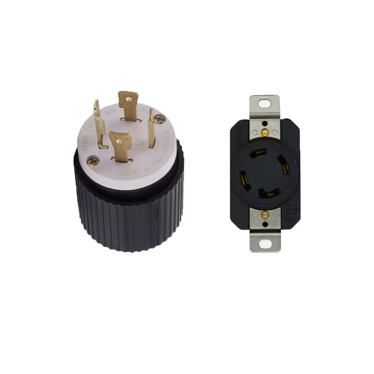 For NEMA L14-30 Male Plug & Female Receptacle 30A 125/250V L14-30P L14-30C L1430