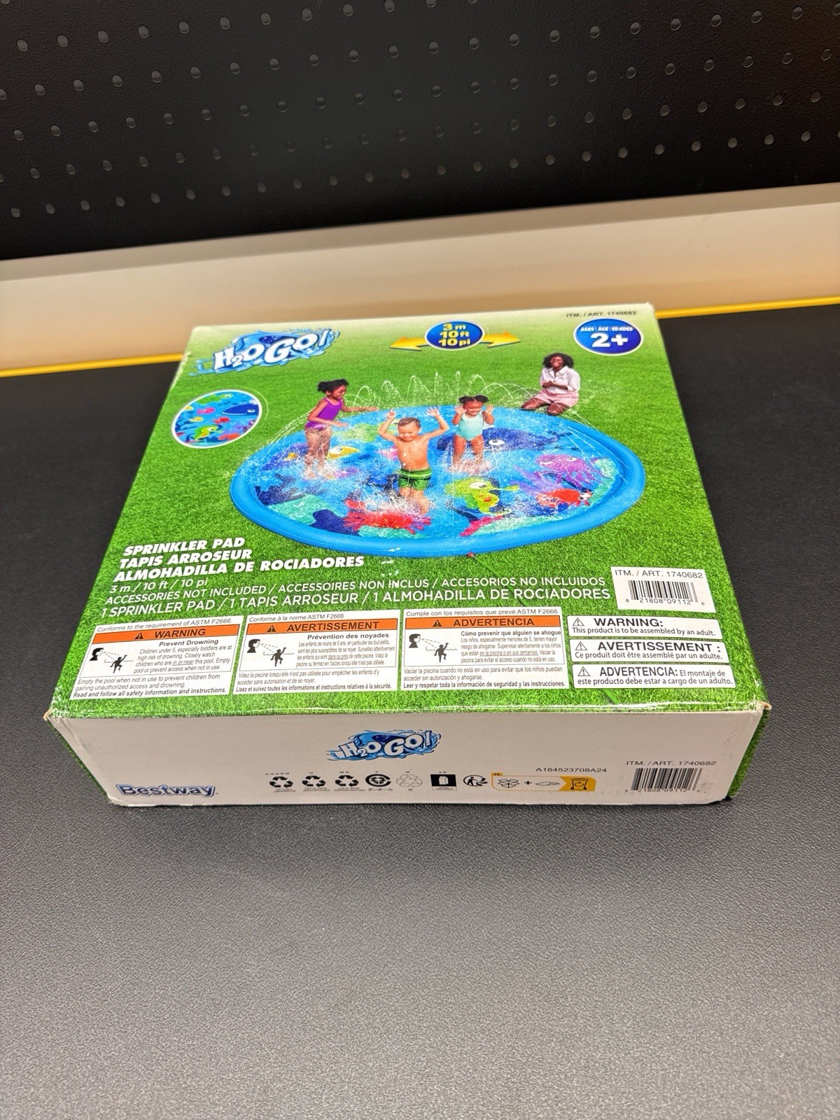 H2OGO! 10ft (3.05m) Underwater Adventure Sprinkler Pad (2+) Shallow Wading Pool