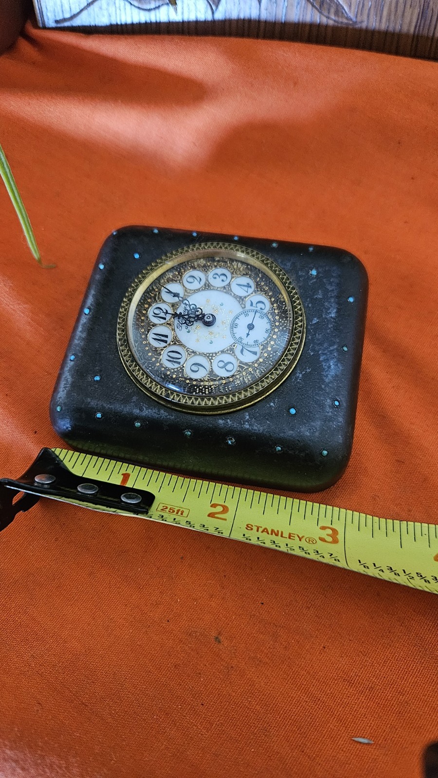 ANTIQUE PLOJOUX GENEVE Victorian, Swiss Desk Clock Working