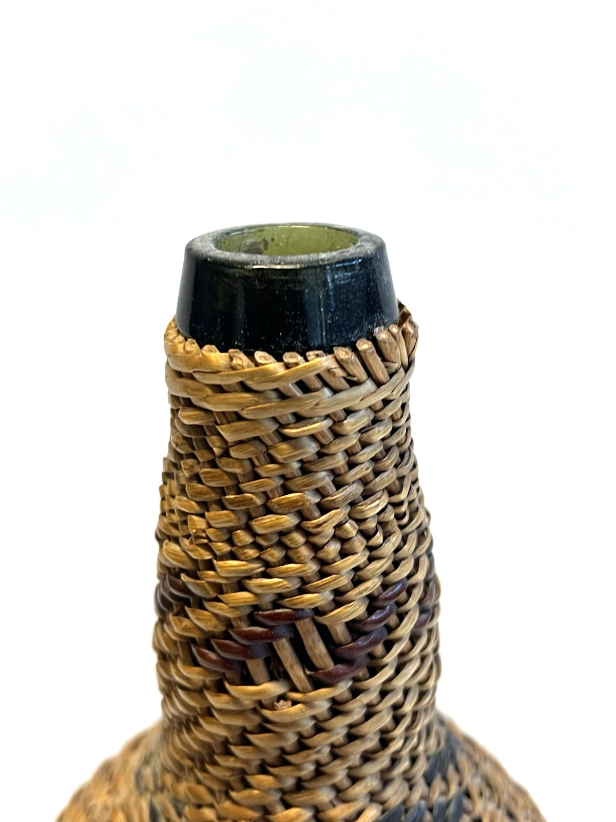 Antique Native American Indian Basket Woven Bottle; Early 1900's; Washoe Nevada