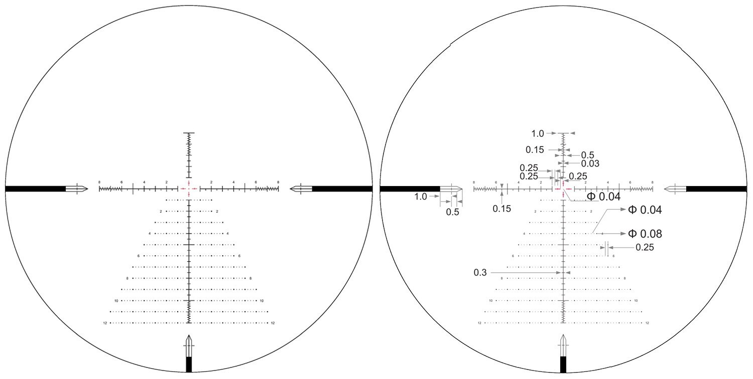 Arken Optics EP5 GENII 7-35X56 FFP MIL VPR Illuminated Reticle with Zero Stop