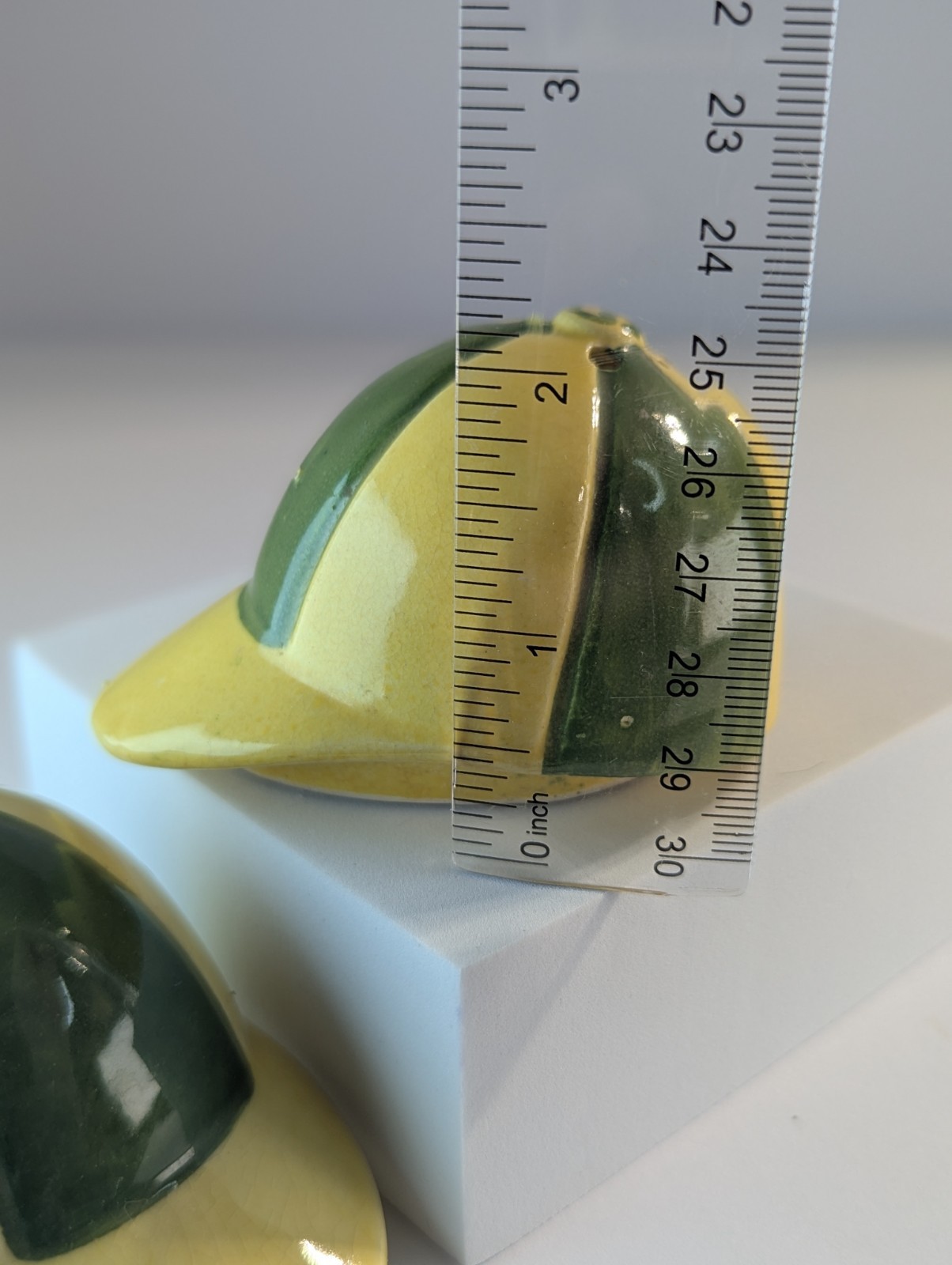 Vintage 1950's Baseball Cap Hat Salt And Pepper Shakers