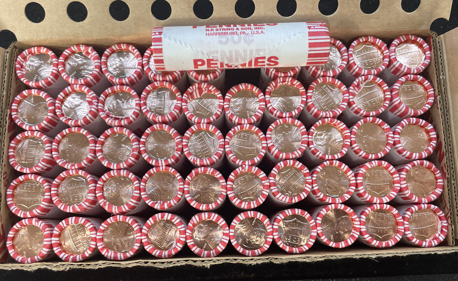 2023 P LINCOLN SHIELD CENT ROLL BRILLIANT UNCIRCULATED