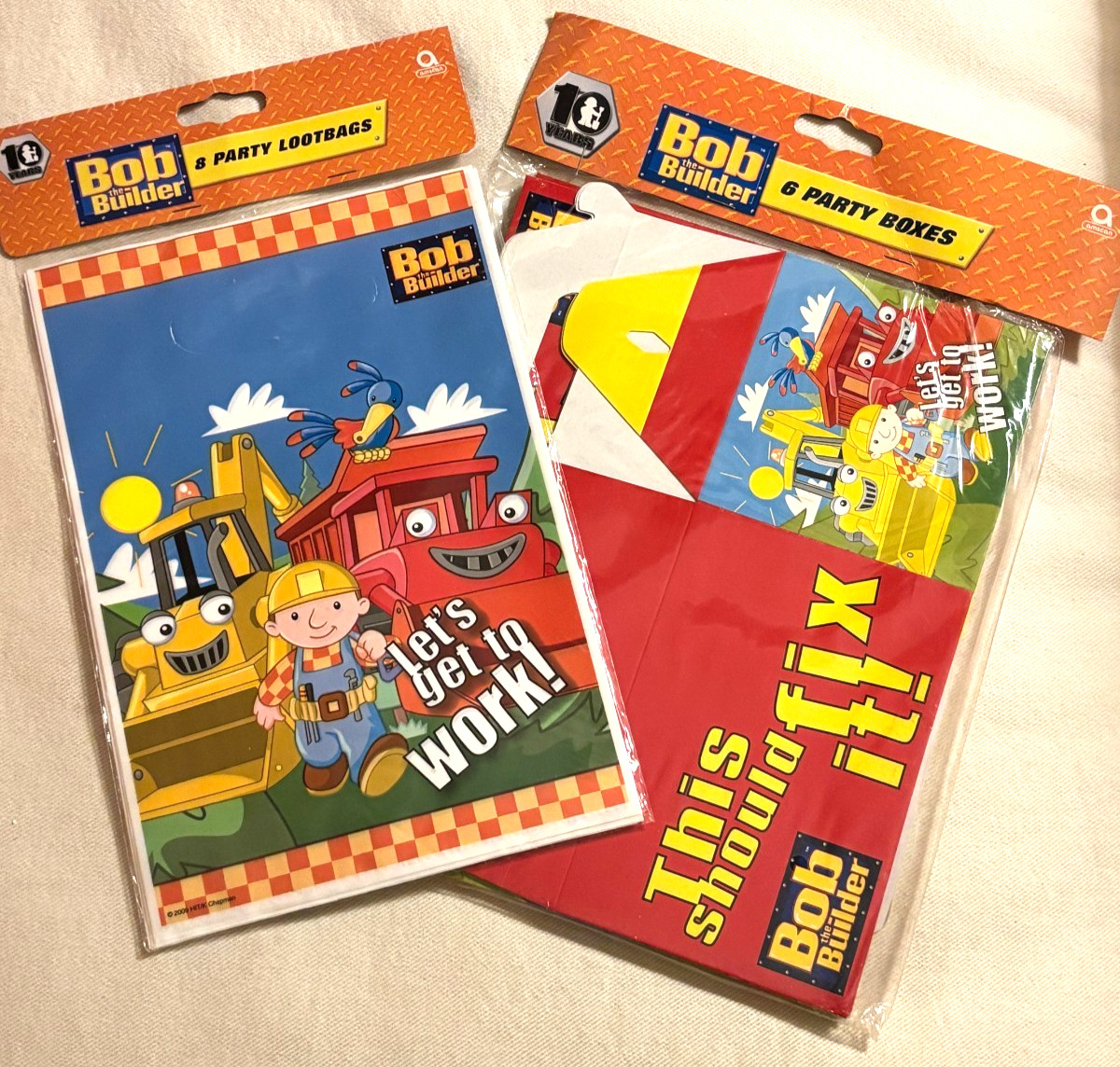 Bob The Builder Party Supplies Party Loot Bags & Party Boxes 14 Count Total