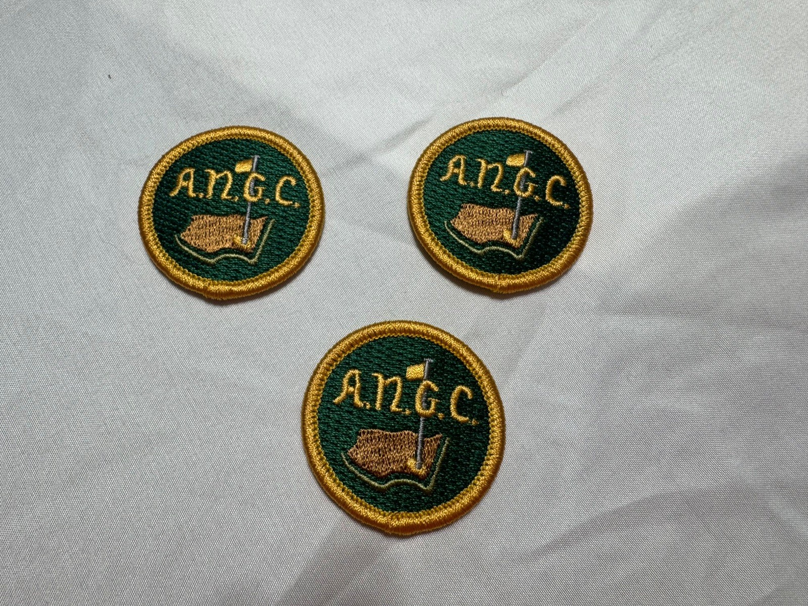 ANGC Augusta National Golf Club patch. NOS. Vintage Logo. Masters. 1.7”