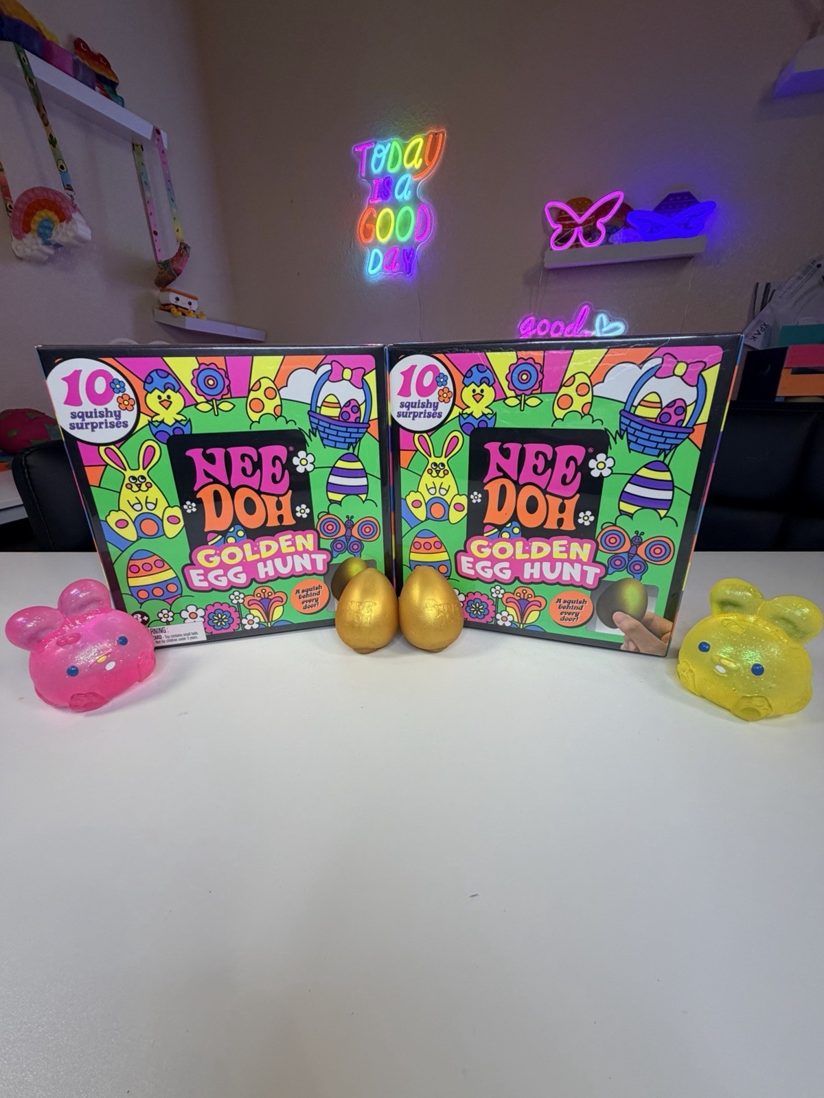 New Hard To Find Needoh Golden Egg Hunt 10 Squishy Surprises
