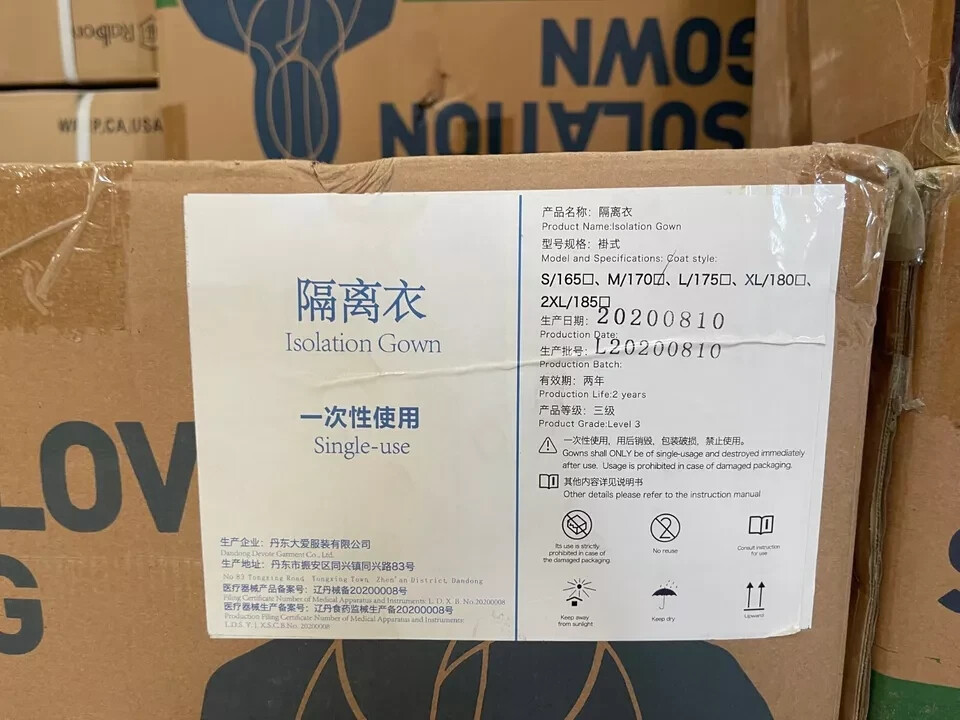 Disposable Medical Isolation Gowns AAMI Level 3 Individually Packed New 10/20/50