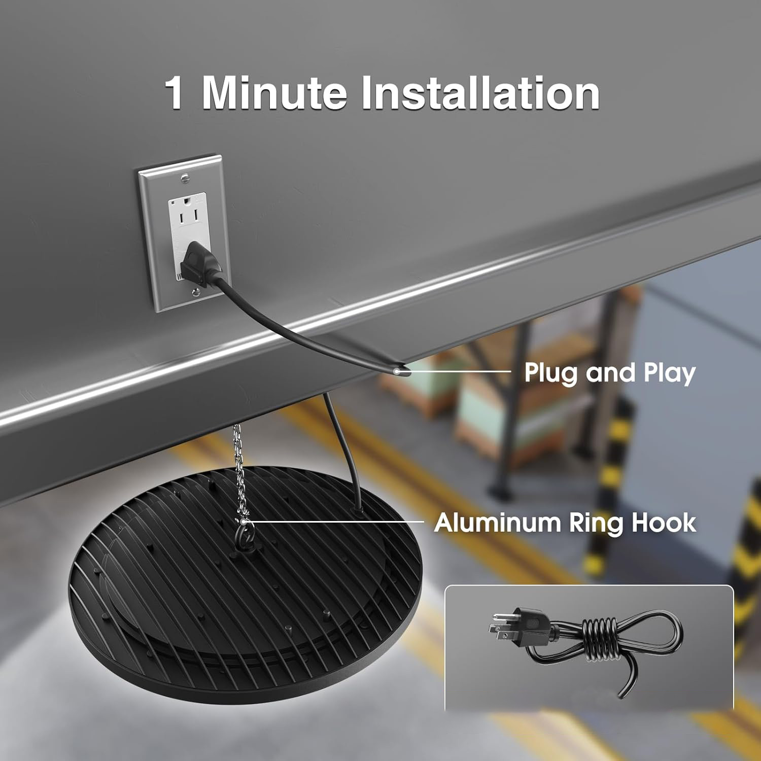 10 Pack 500W UFO LED High Bay Light Industrial Factory Warehouse Shop Commercial