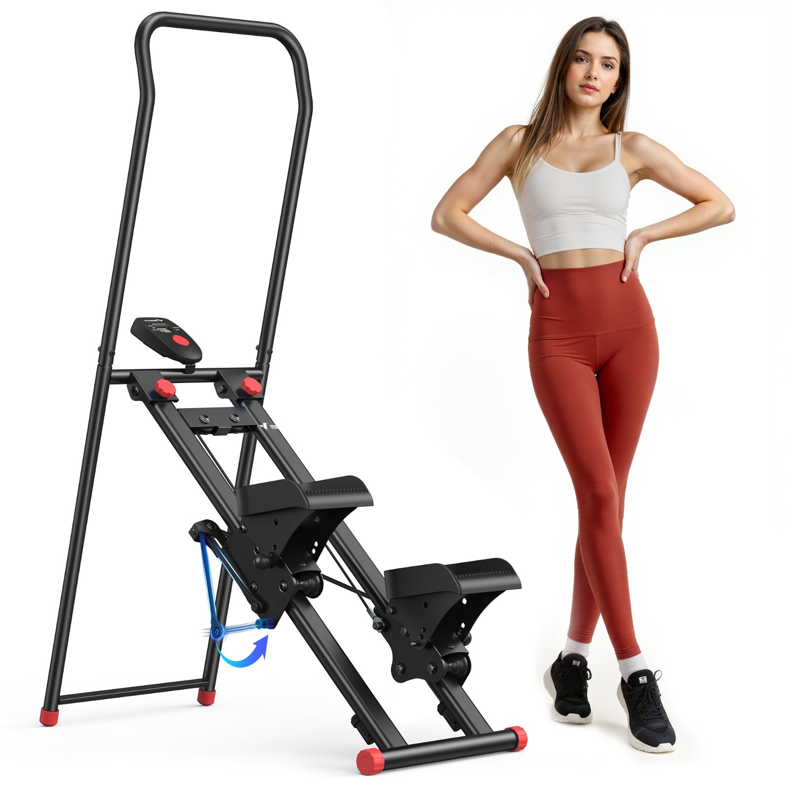 MERACH Stair Stepper for Home Gym Full-Body Workout Adjustable Handlebar/Pedal