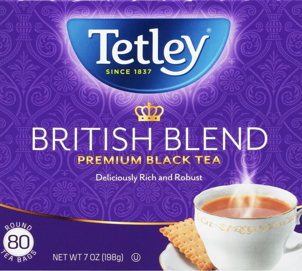 2 Box Tetley British Blend Premium Black Tea 160 Bags Deliciously Rich & Robust