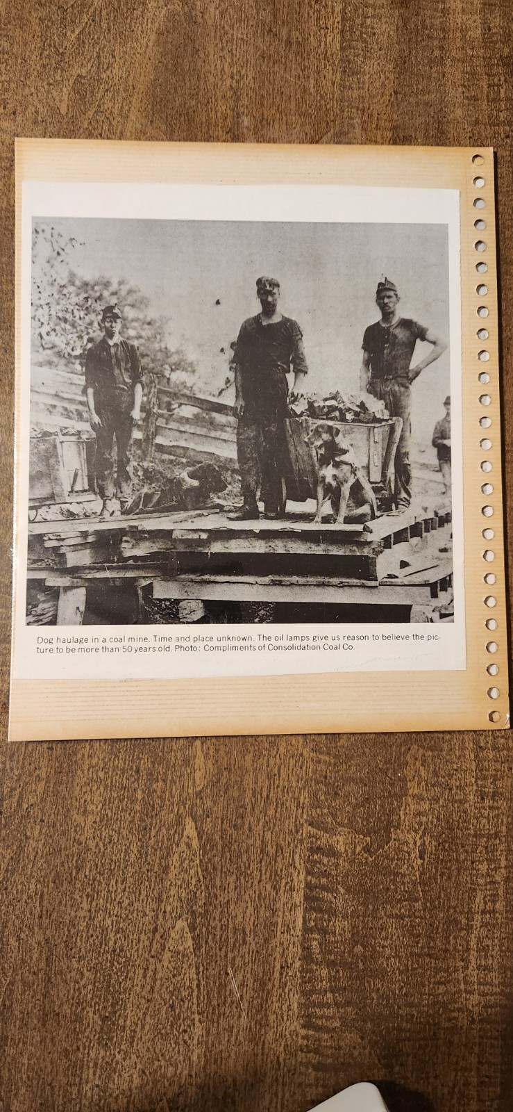 Three Vintage Black And White Copies Of Photographs Depicting Coal Haulage