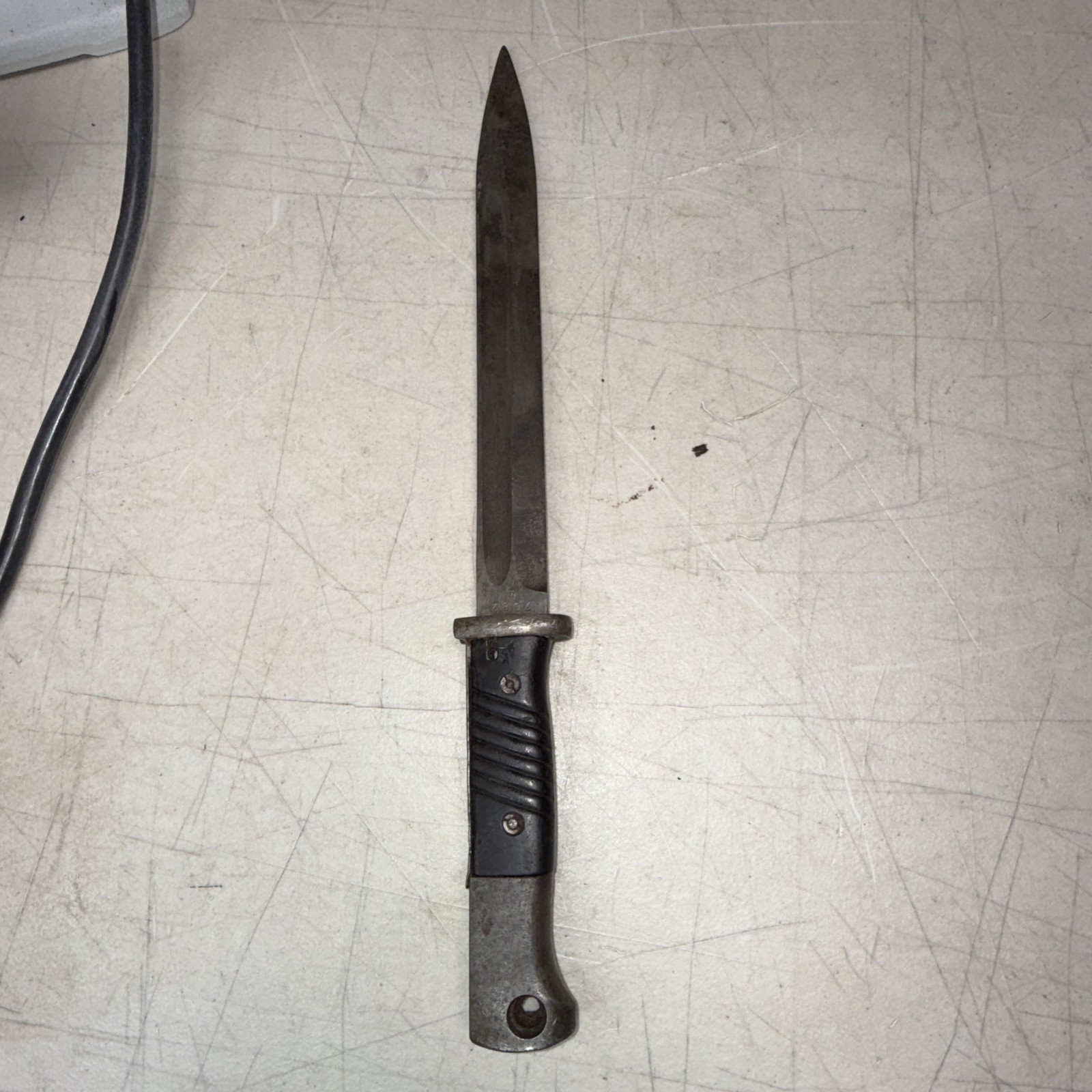 German WW2 K98 Bayonet Carl Eickhorn Mfg 1942 cof Bakelite Grips