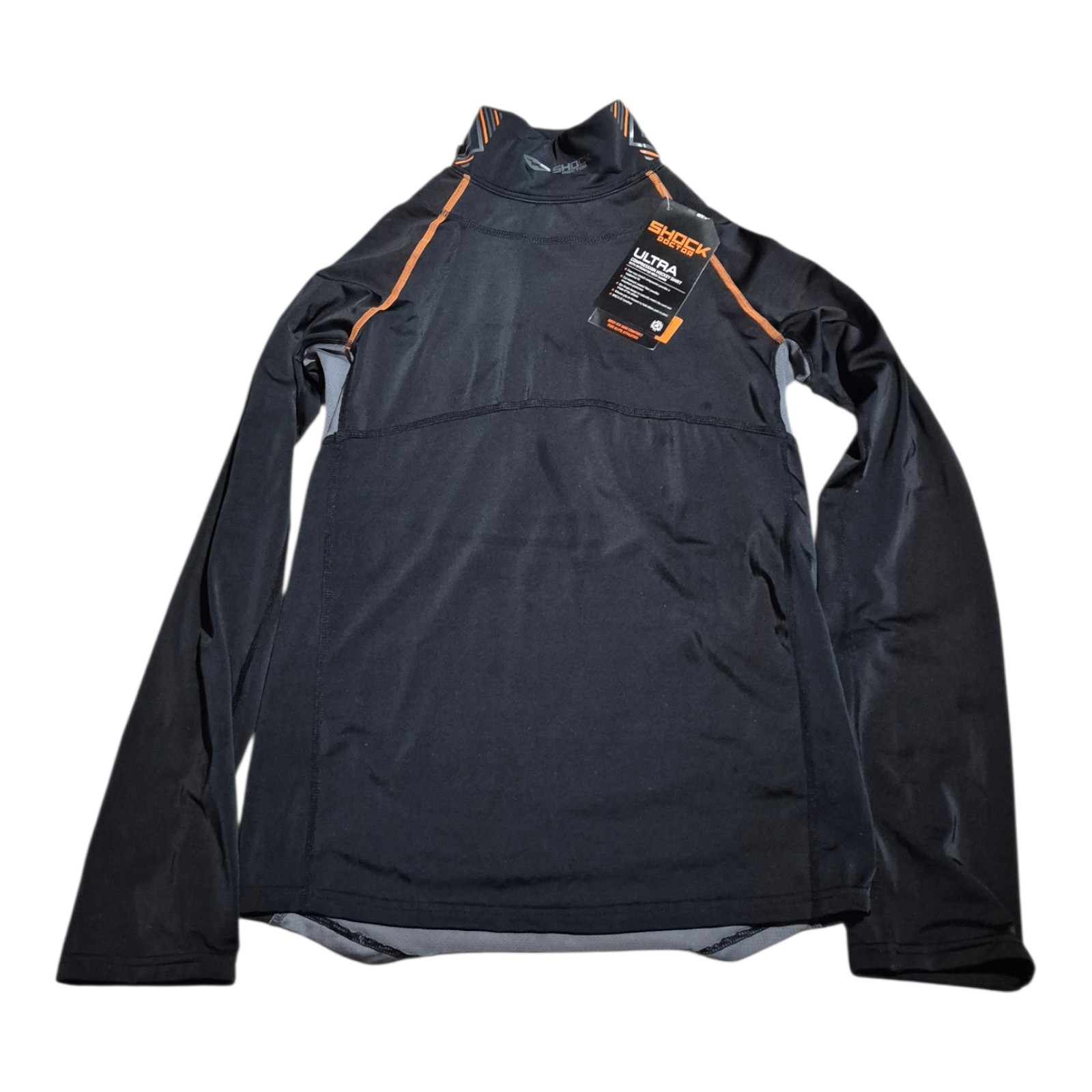 Shock Doctor Core Compression Hockey Shirt Mens Long Sleeve Black L Large