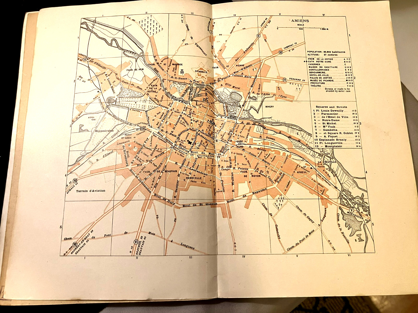 Antique 1919 WWI AMIENS Before And During The War Michelin Illustrated Guide