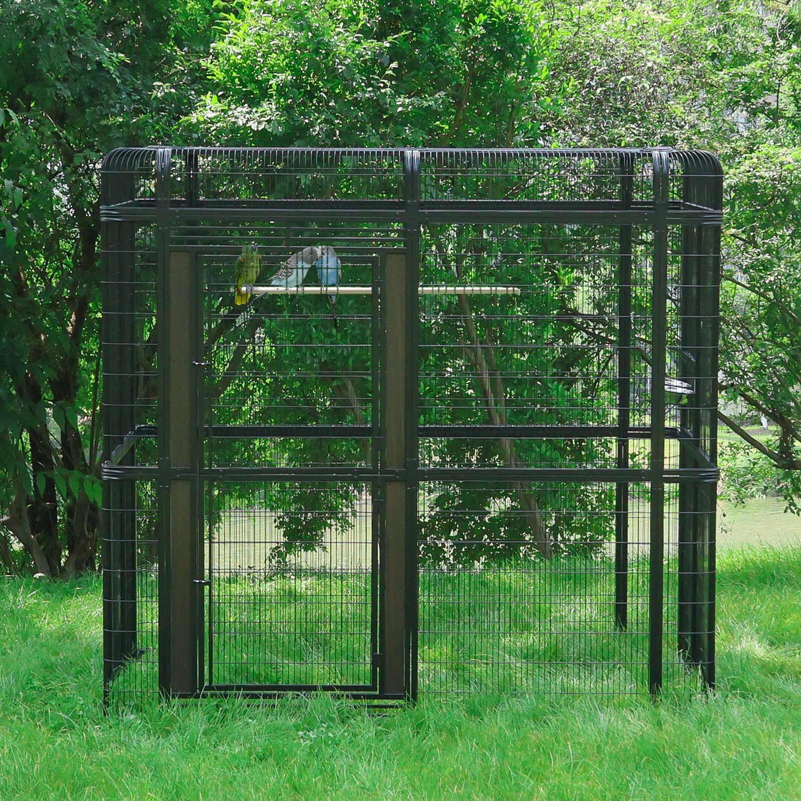 7.2ft Large Walk in Bird Cage Huge Parrot Macaw Aviary Finch Outdoor Birdcage