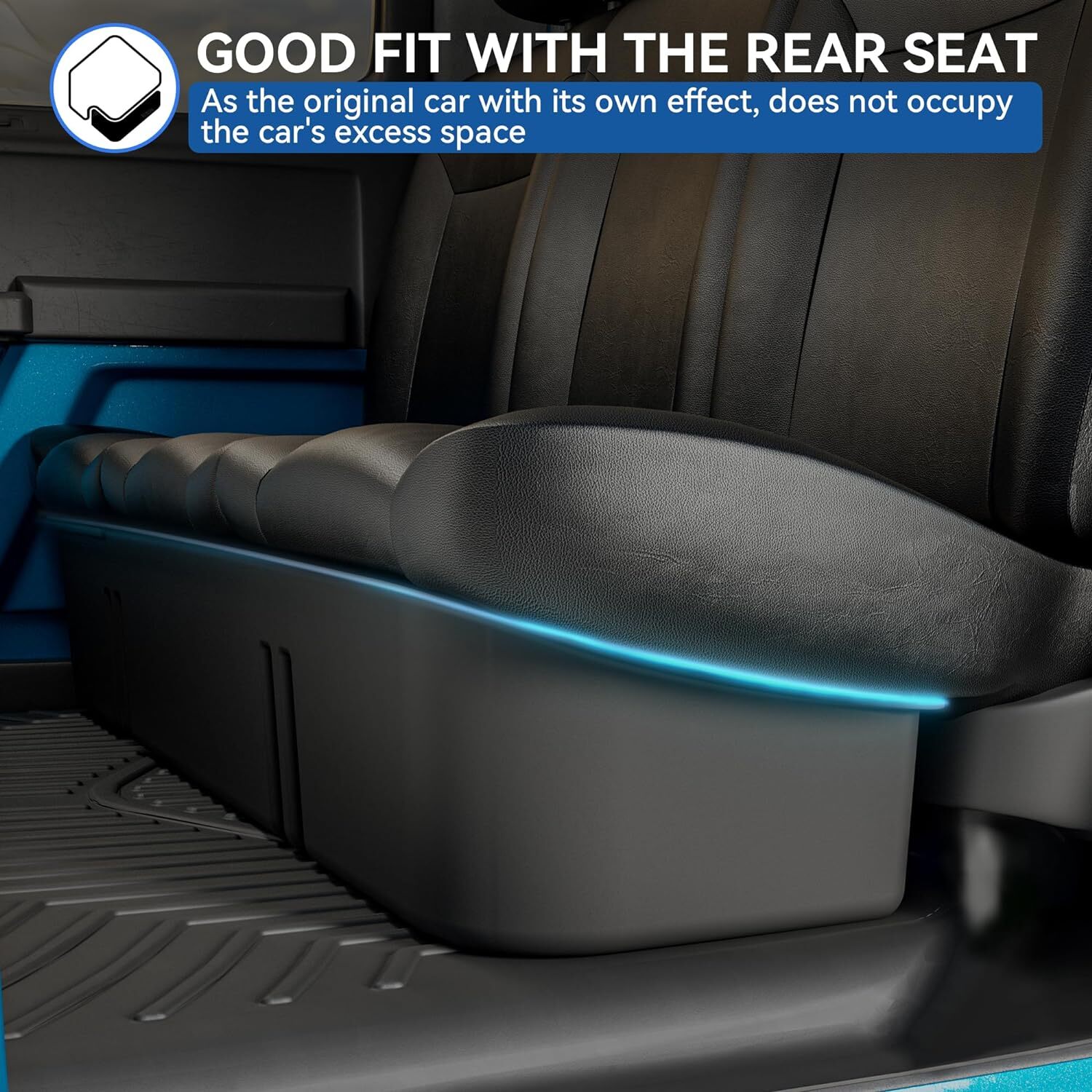 OEDRO Under Seat Storage Box for 2015-2024 Ford F150 Crew Cab Cargo Organizer