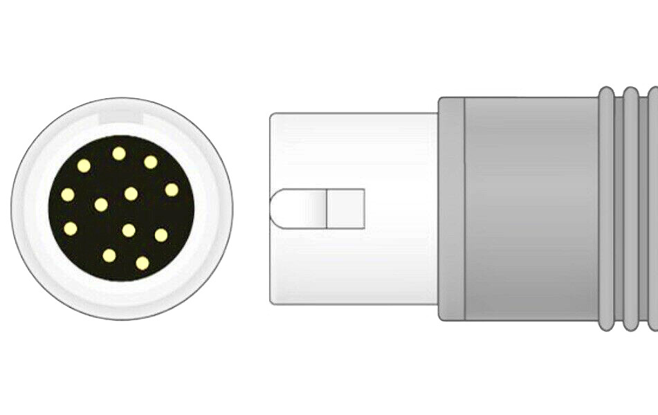 Philips 12 pin 3 Leads Snap ECG EKG Cable M1972A - Same Day Shipping