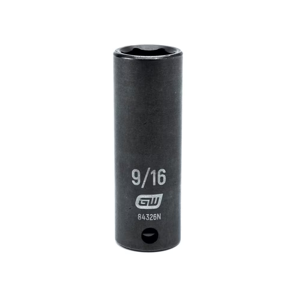 3/8 In. Drive 6 Point SAE Deep Impact Socket 9/16 In.