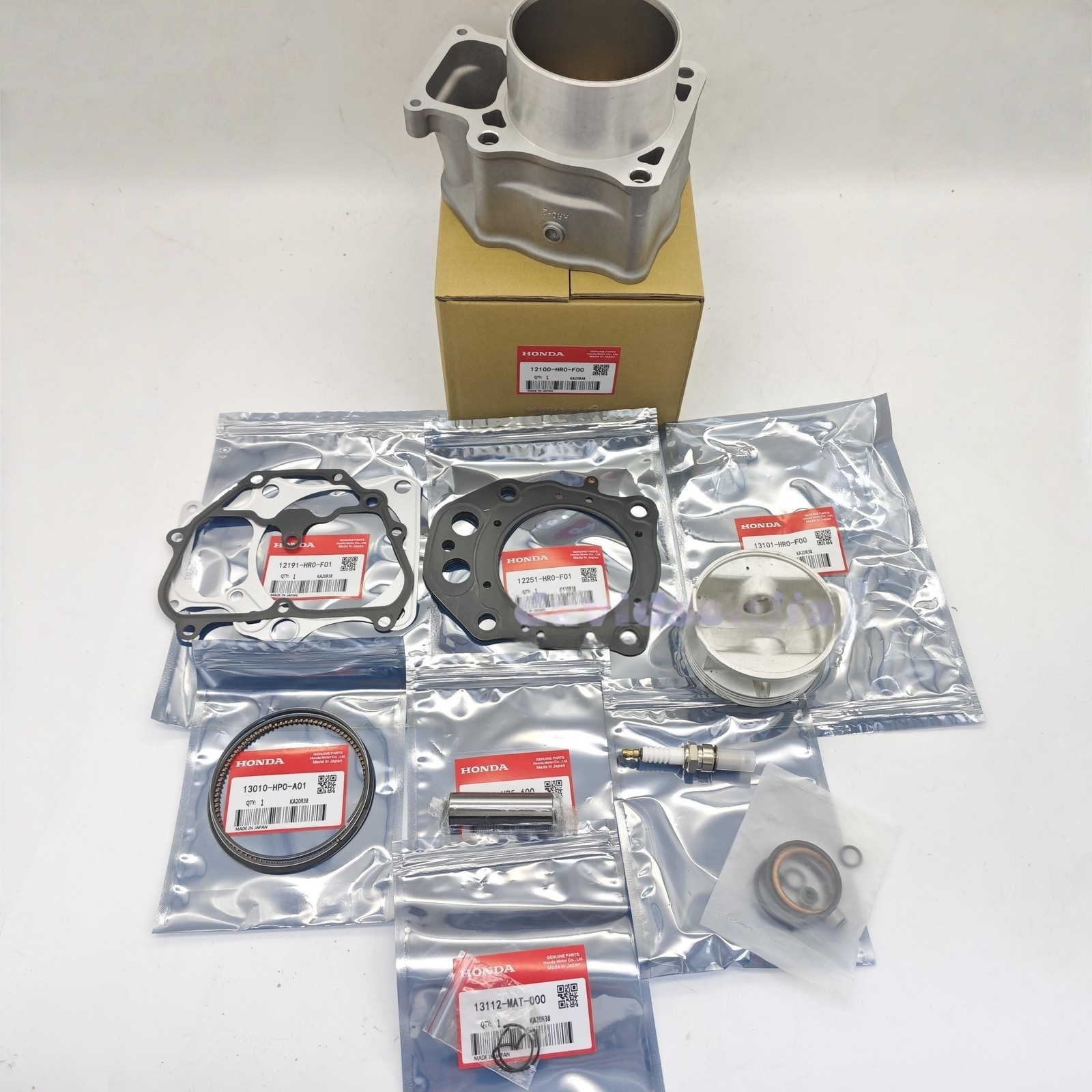 Cylinder Jug Gaskets Piston Rebuild Kit For 12-19 Honda Foreman 500 Rubicon 500