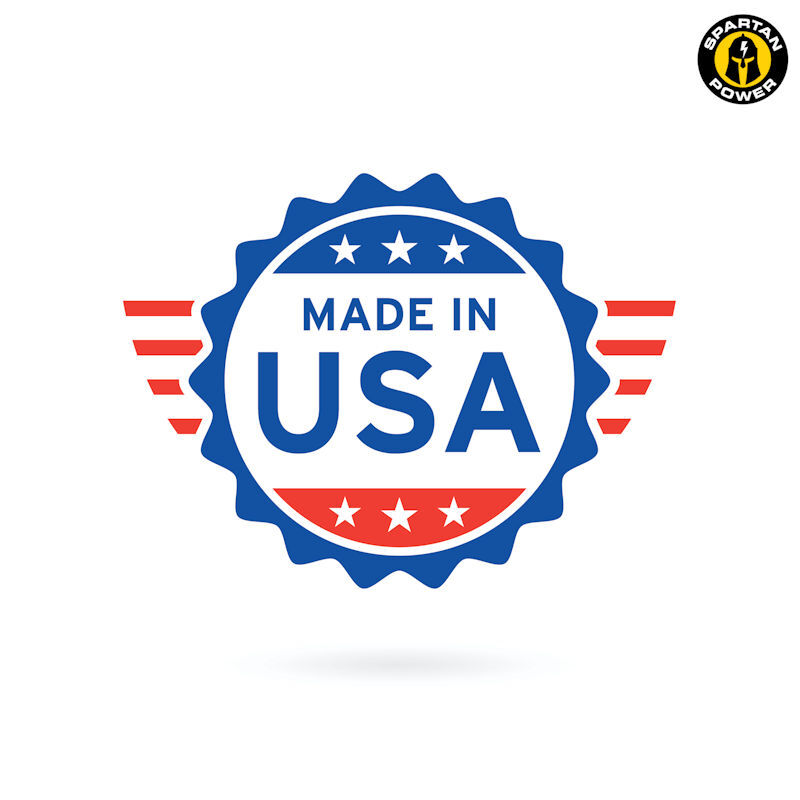 Spartan Power 4 AWG Battery Cables - Made in the USA! Terminated 5/16" or 3/8"