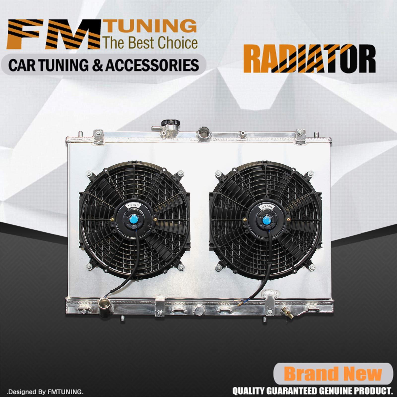 Aluminum 2Row Radiator With Fan Shroud For Acura 2001-2003 CL/TL 3.2L V6 2375 MT