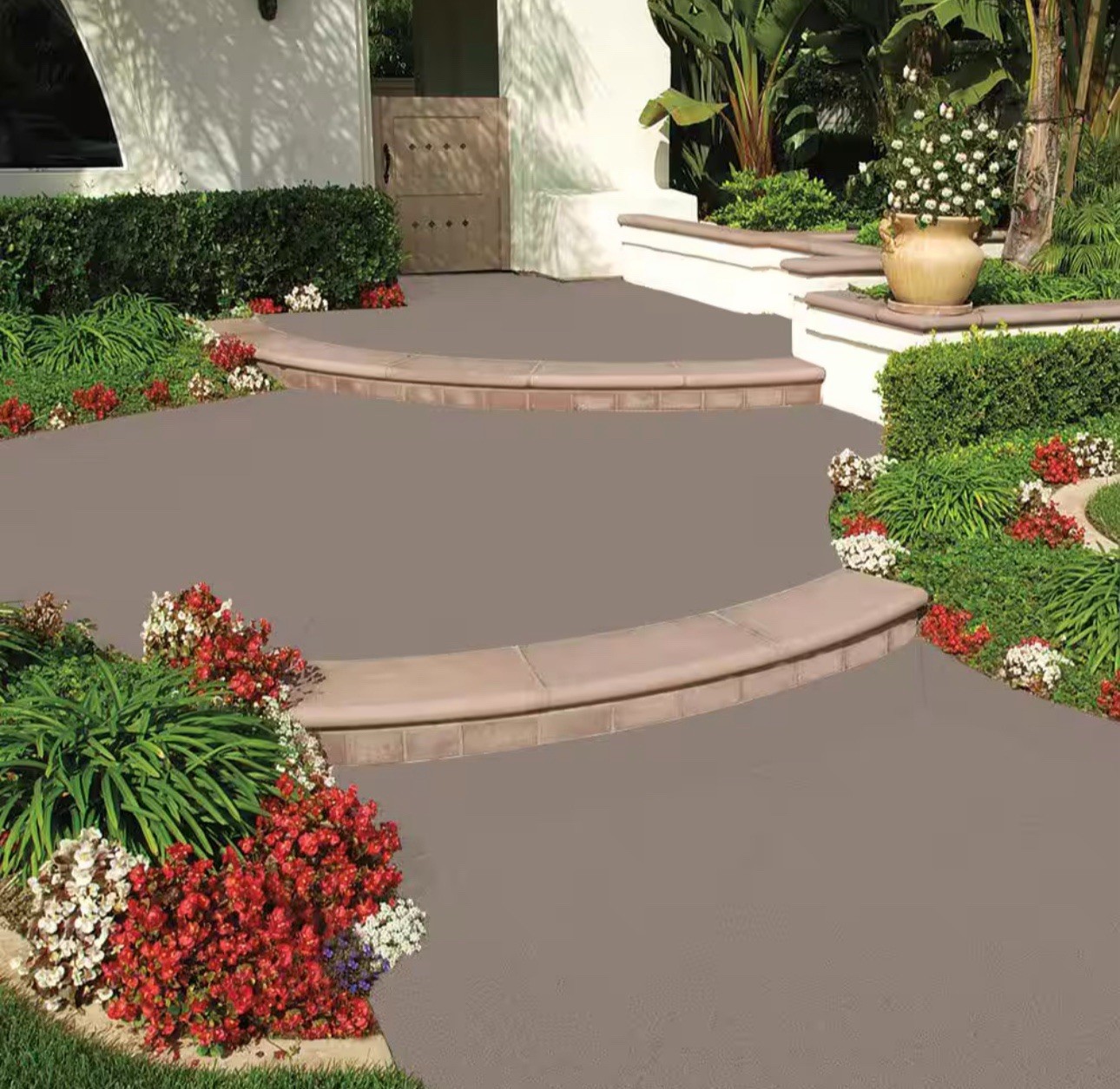 BEHR Premium Granite Grip Interior/Exterior Concrete Paint, Gray - 5 gal