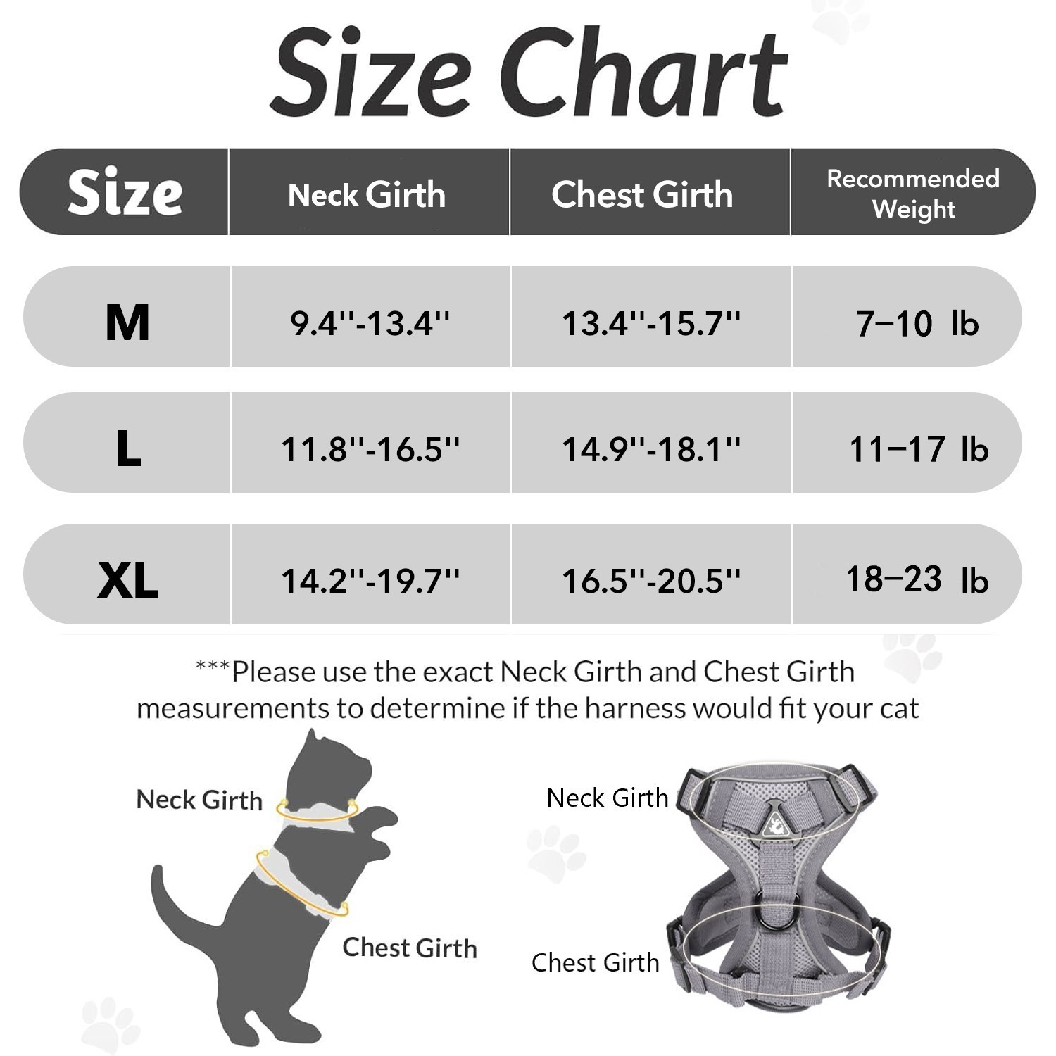 HBN Cat Harness and Leash Set for Walking, Escape Proof Soft Adjustable Vest