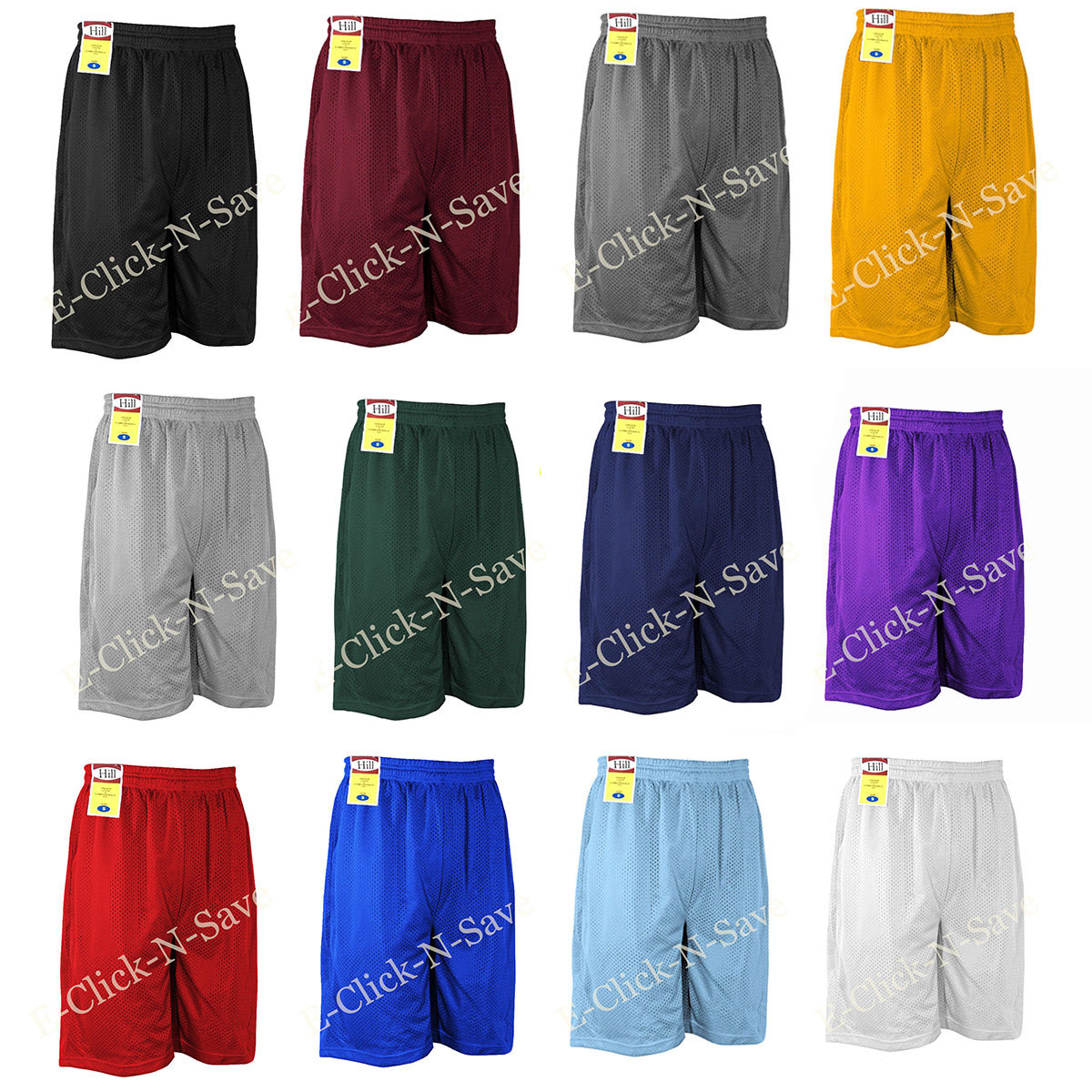 MENS ATHLETIC JERSEY 2 POCKET MESH SHORTS GYM WORKOUT BASKETBALL FITNESS S~5XL
