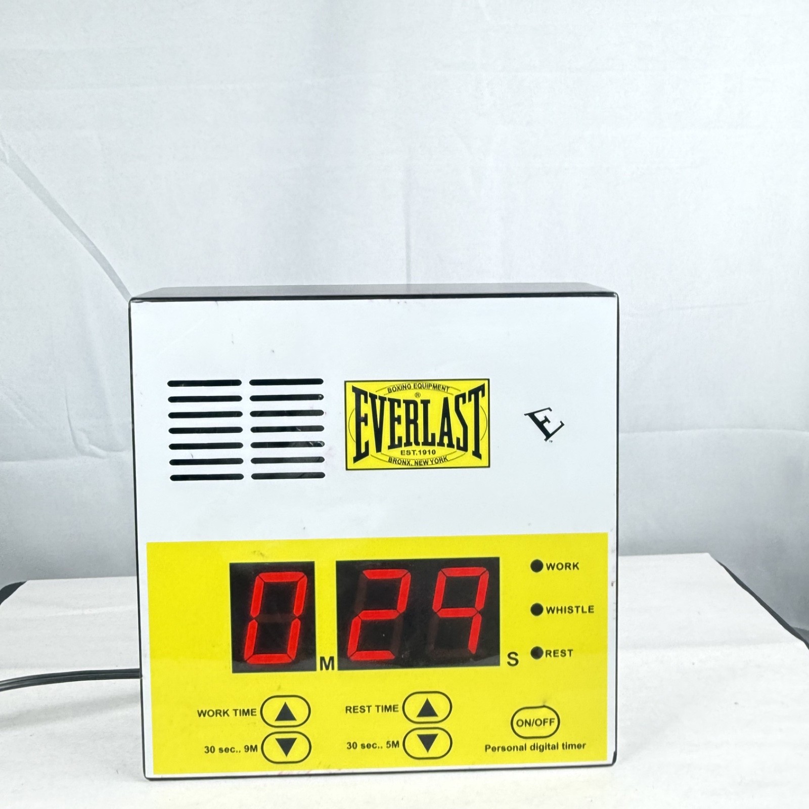 Rare Everlast Boxing Personal Digital Gym Timer MMA Workout Timer Clock / Tested