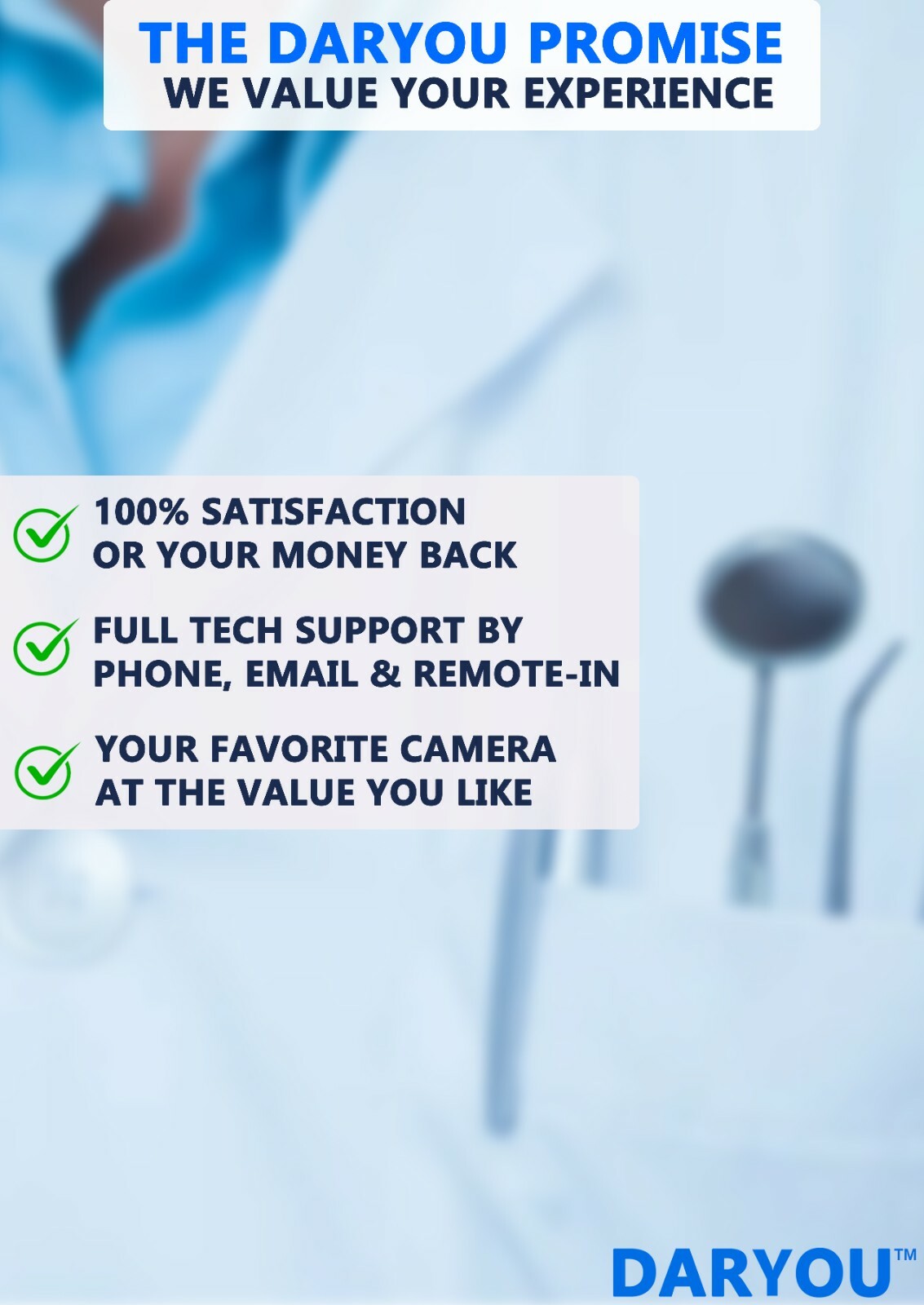 DARYOU DY-60 720P HD Intraoral Camera Dental Camera,Button Work Dexis,Eaglesoft