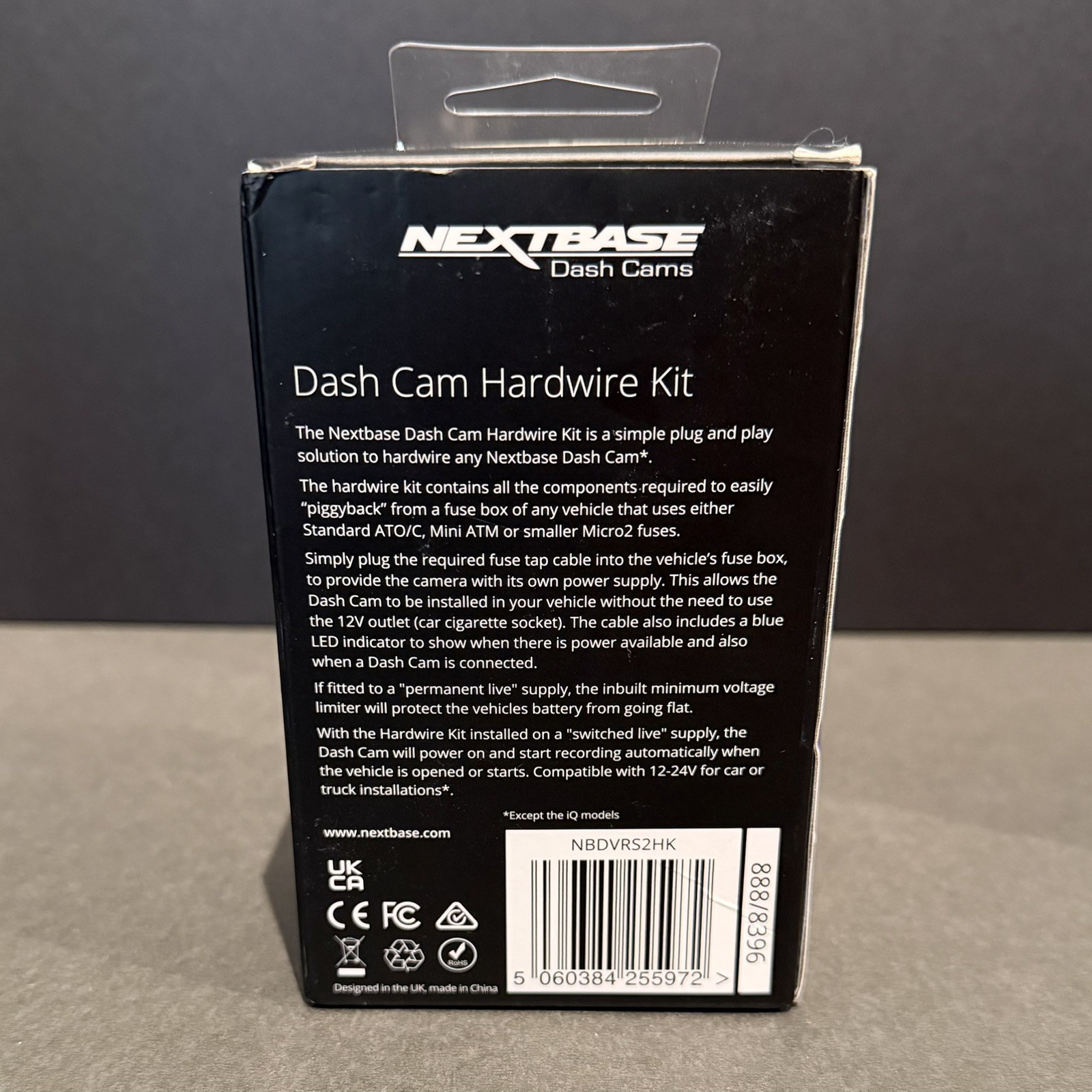 NEXTBASE Series 2 Hardwire Kit - Black NBDVRS2HK