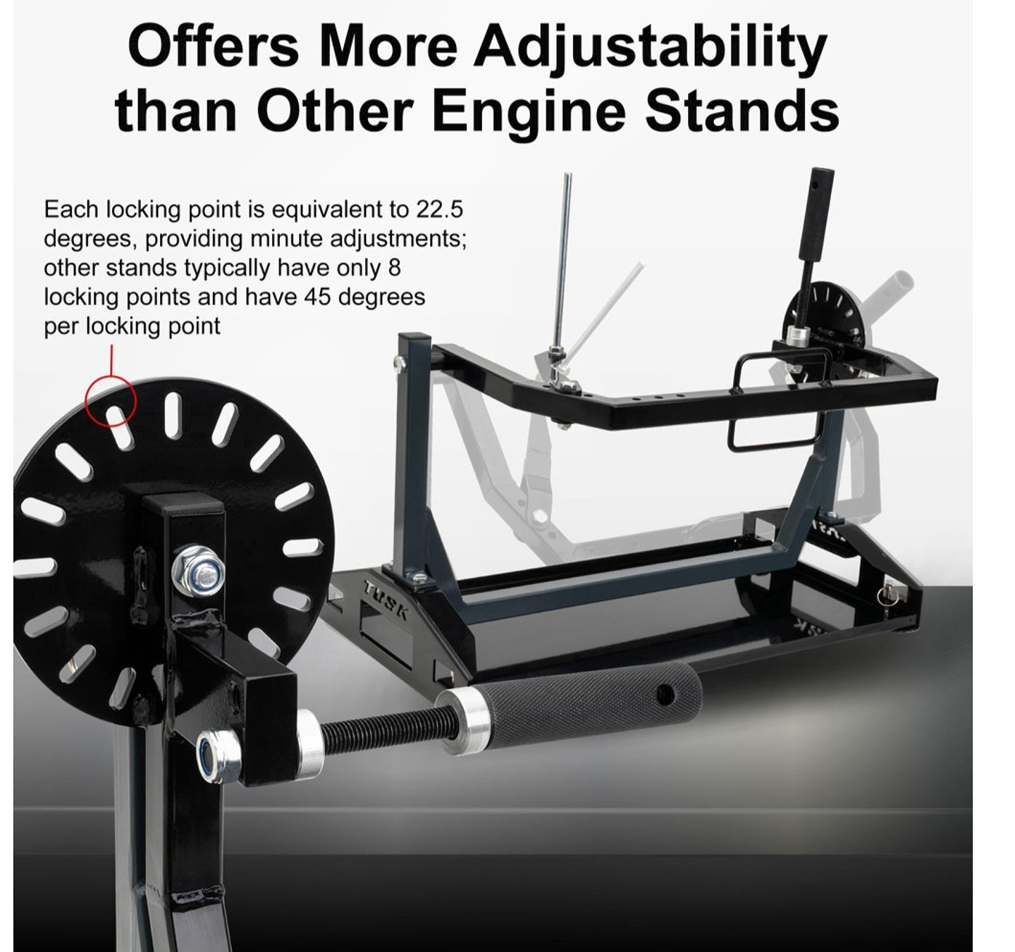 Tusk Motorcycle Engine Rebuild Rotary Stand Dirt Bike ATV Motocross Rotating