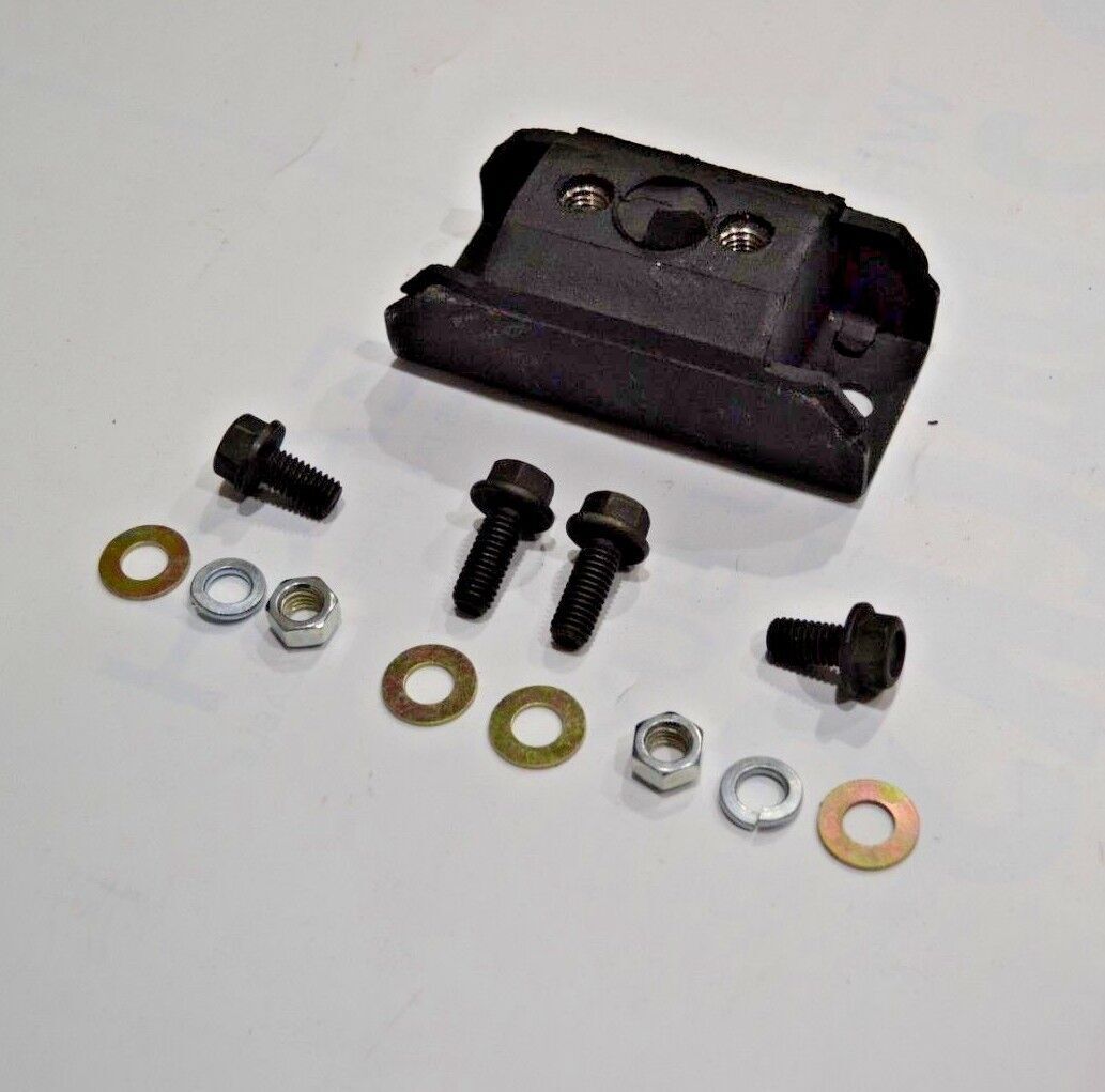 Turbo 350 Transmission Mount Rubber HARDWARE Included TH350 TH-350 bolts include