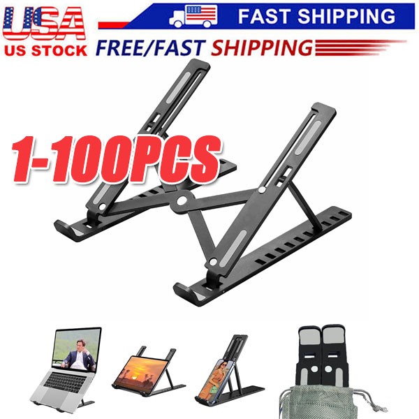 1~300 Portable Laptop Stand Adjustable Foldable Notebook Tablet Holder Desk Lot