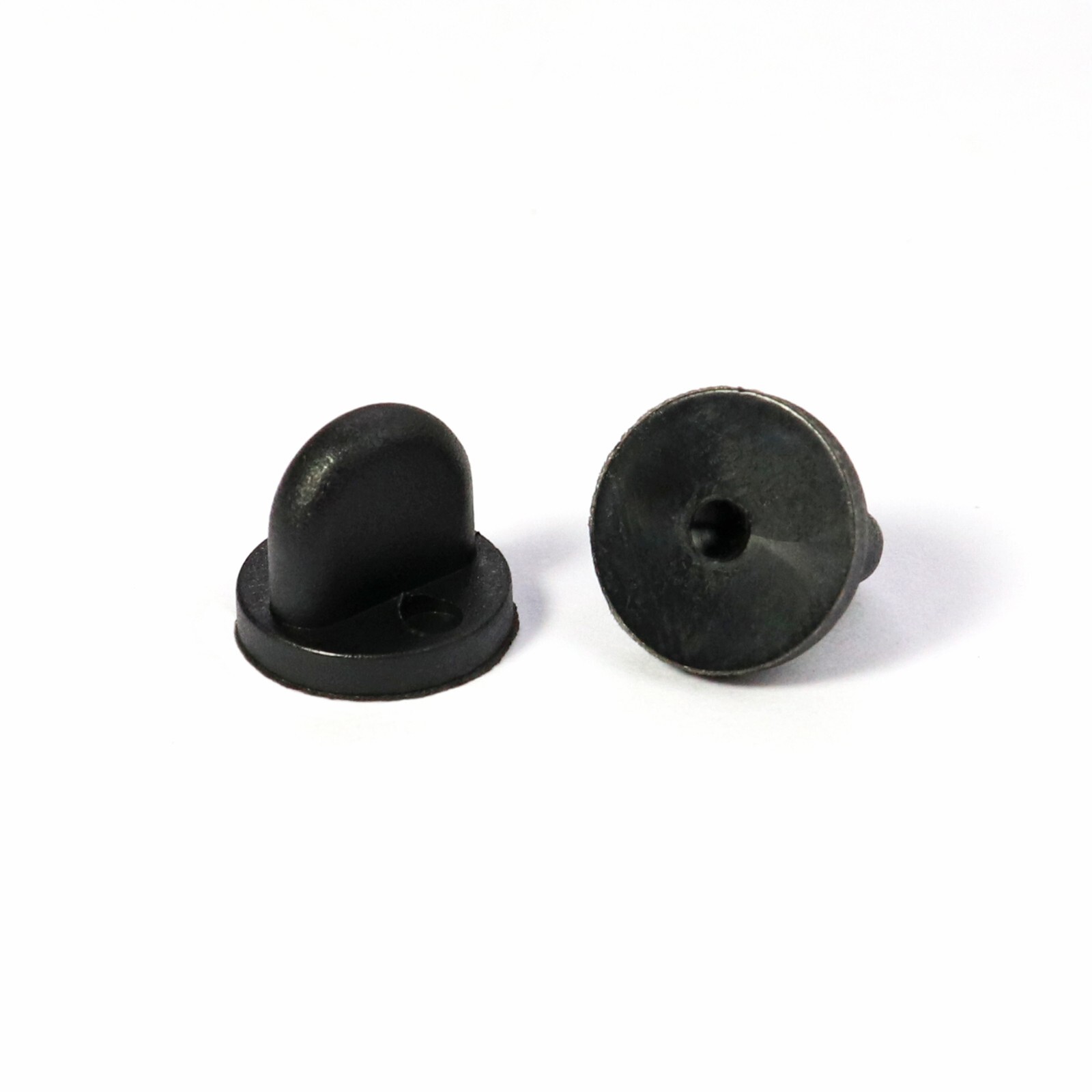 250pc Rubber Pin Backs Black PVC Pin Keepers Pin Cap Replacement Uniform Badges