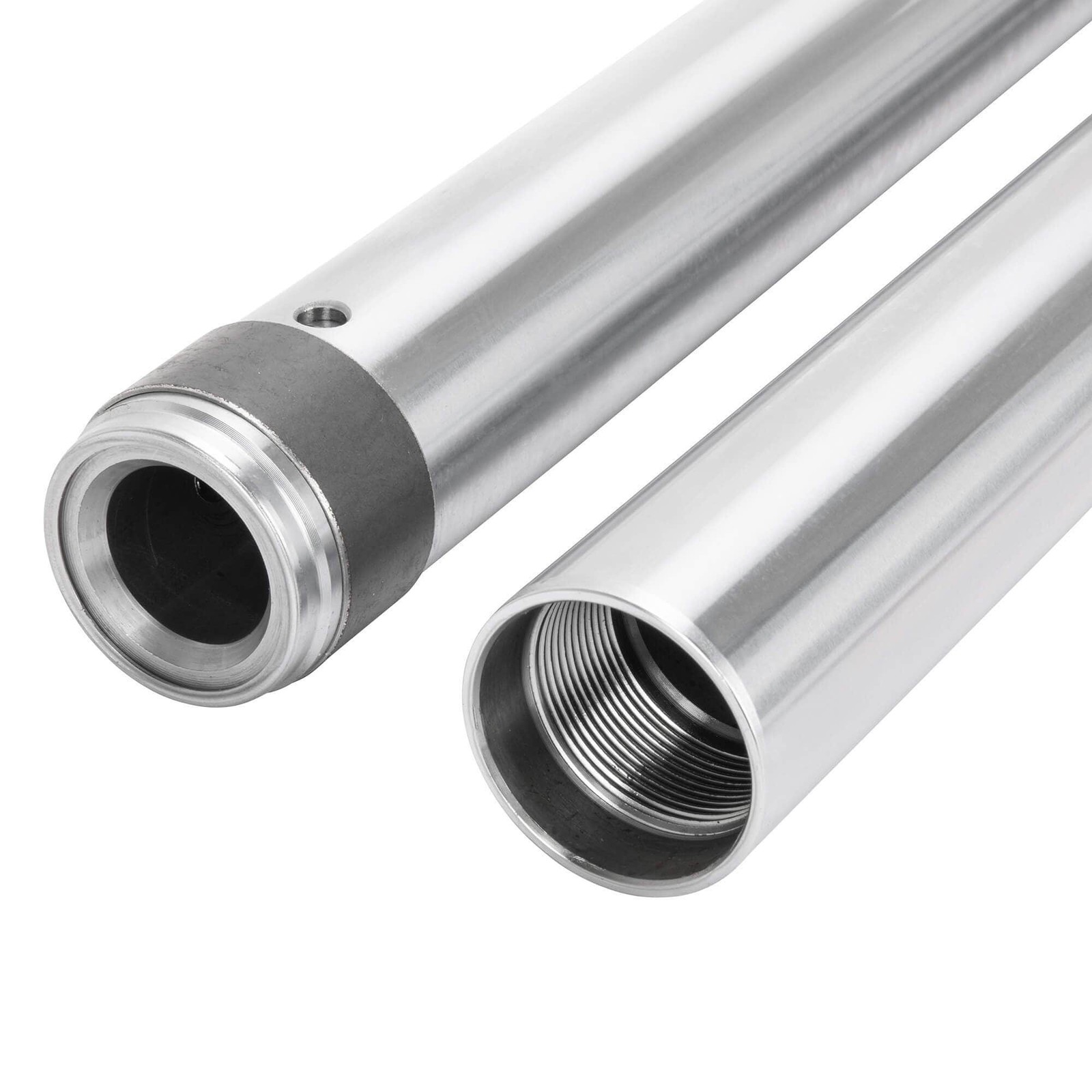 Cycle Standard 39MM Chrome Fork Tubes - 33 inch - 8 Over