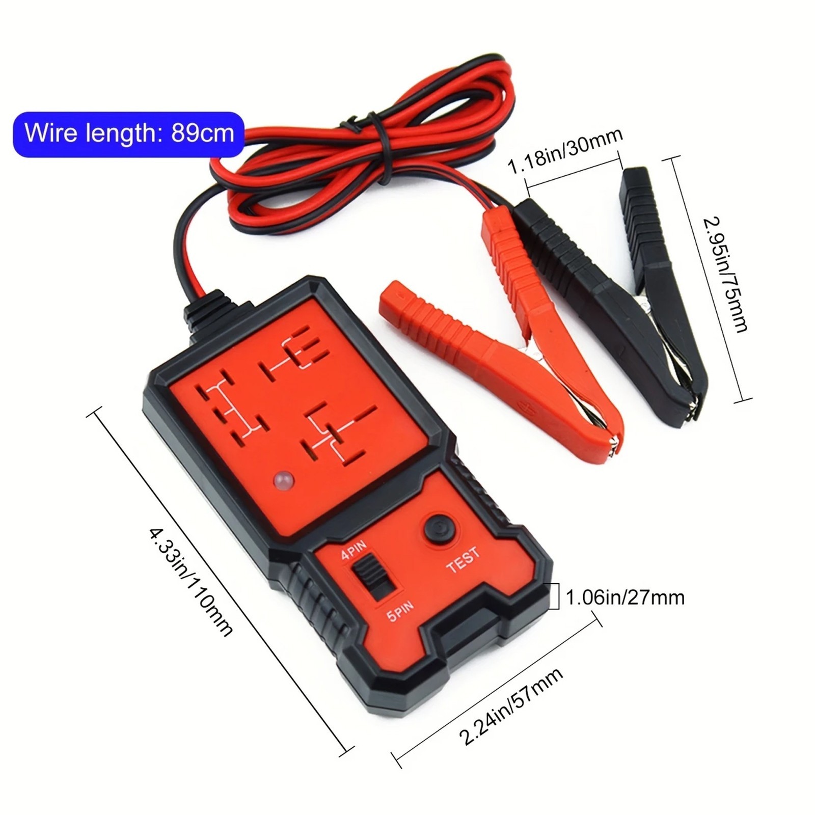 New Automotive Electronic Relay Car Relay Tester -4/5Pin 12V Car Diagnostic Tool