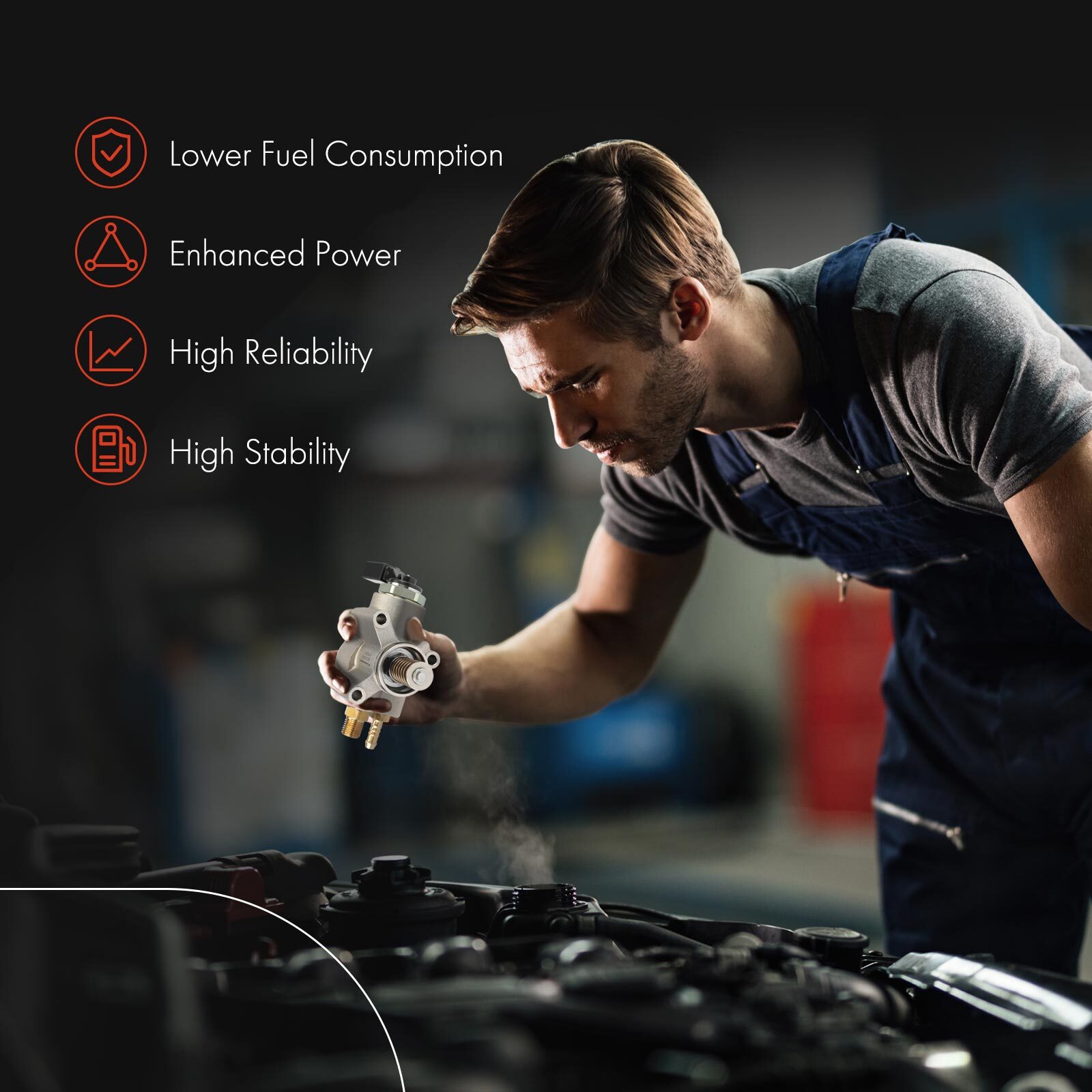 New High Pressure Fuel Pump for Subaru Forester 2014-2015 WRX 2015 H4 2.0L Turbo