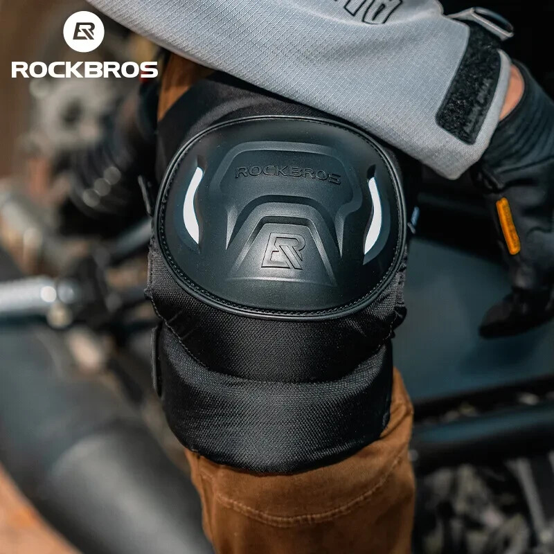 ROCKBROS Motorcycle Knee Pad Windproof Warm EVA Protective Gear Shockproof 1 SET