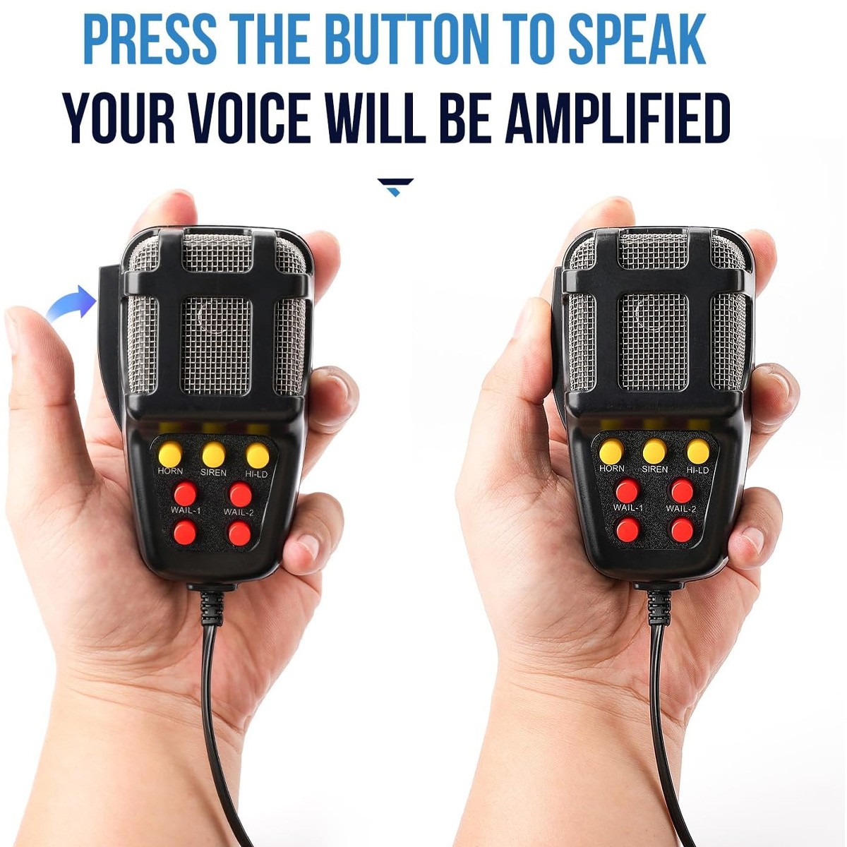 7 Tone Sound Car Siren Vehicle Horn with Mic PA Speaker System Emergent